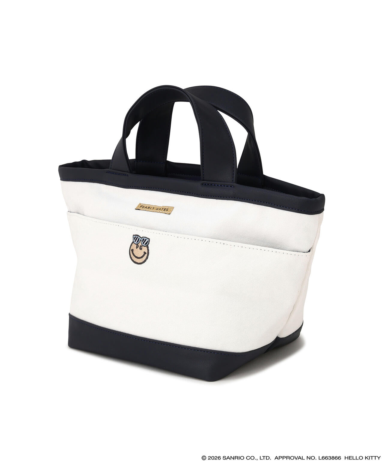 パーリーゲイツ　ハローキティ　コラボ　新品　カートバッグ　ホワイト HELLO KITTY × PEARLY GATES summer season】カートバッグ (UNISEX