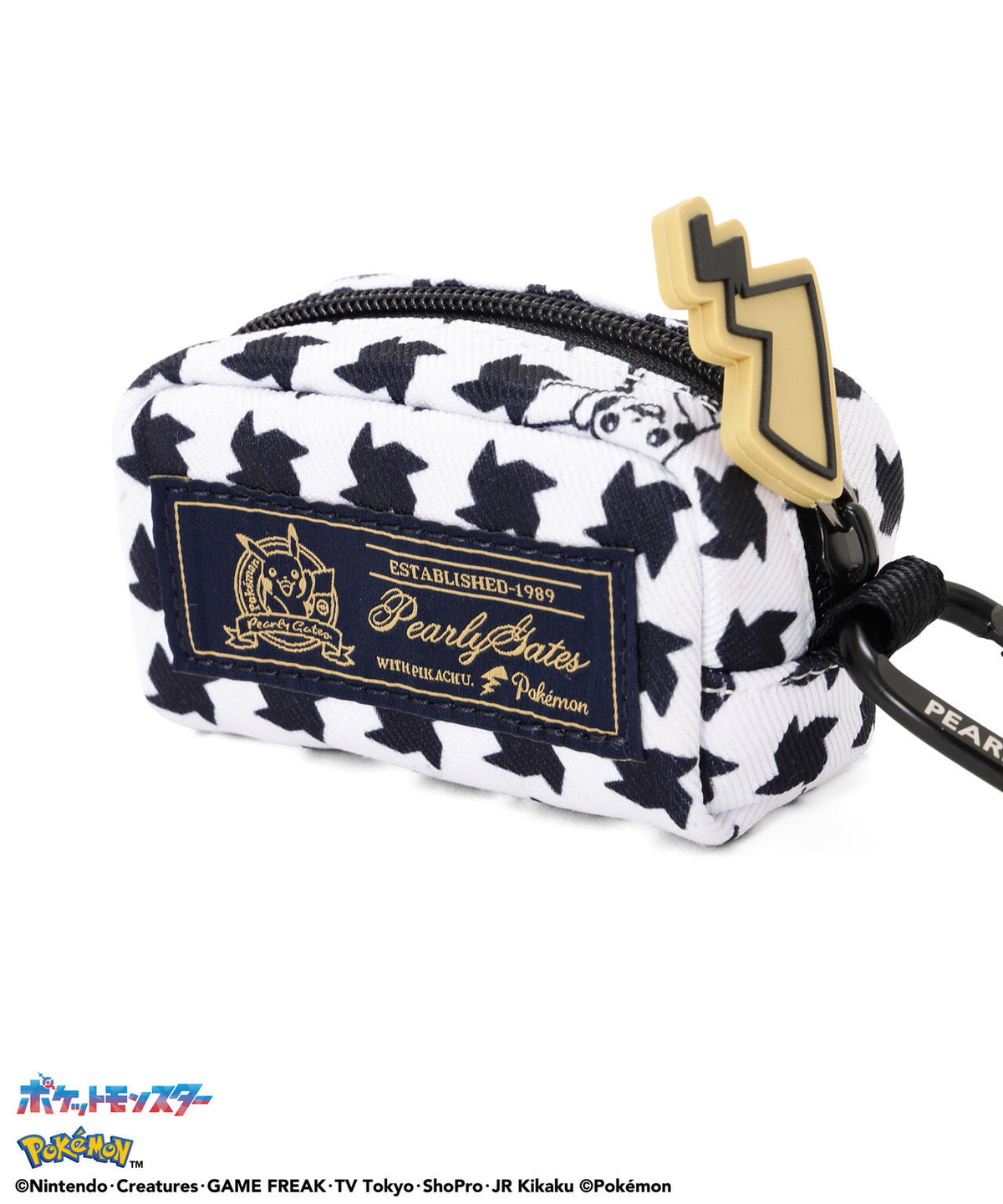 [PEARLYGATES×POKEMON] ポケモン千鳥柄ボールポーチ  (UNISEX)
