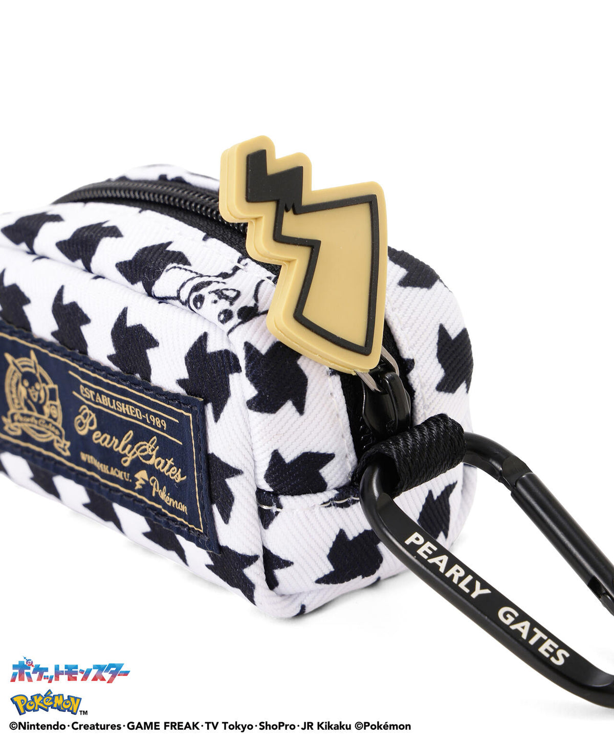 [PEARLYGATES×POKEMON] ポケモン千鳥柄ボールポーチ  (UNISEX)
