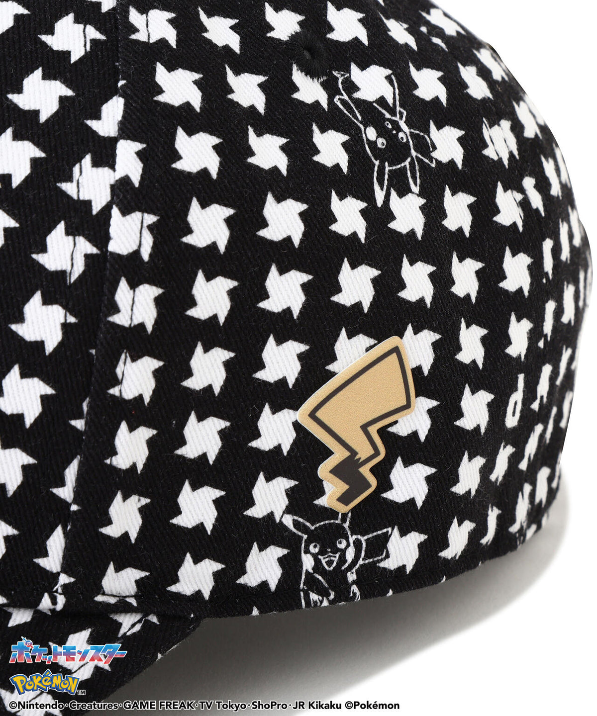 [PEARLYGATES×POKEMON] ポケモン千鳥柄ツイルキャップ (UNISEX)