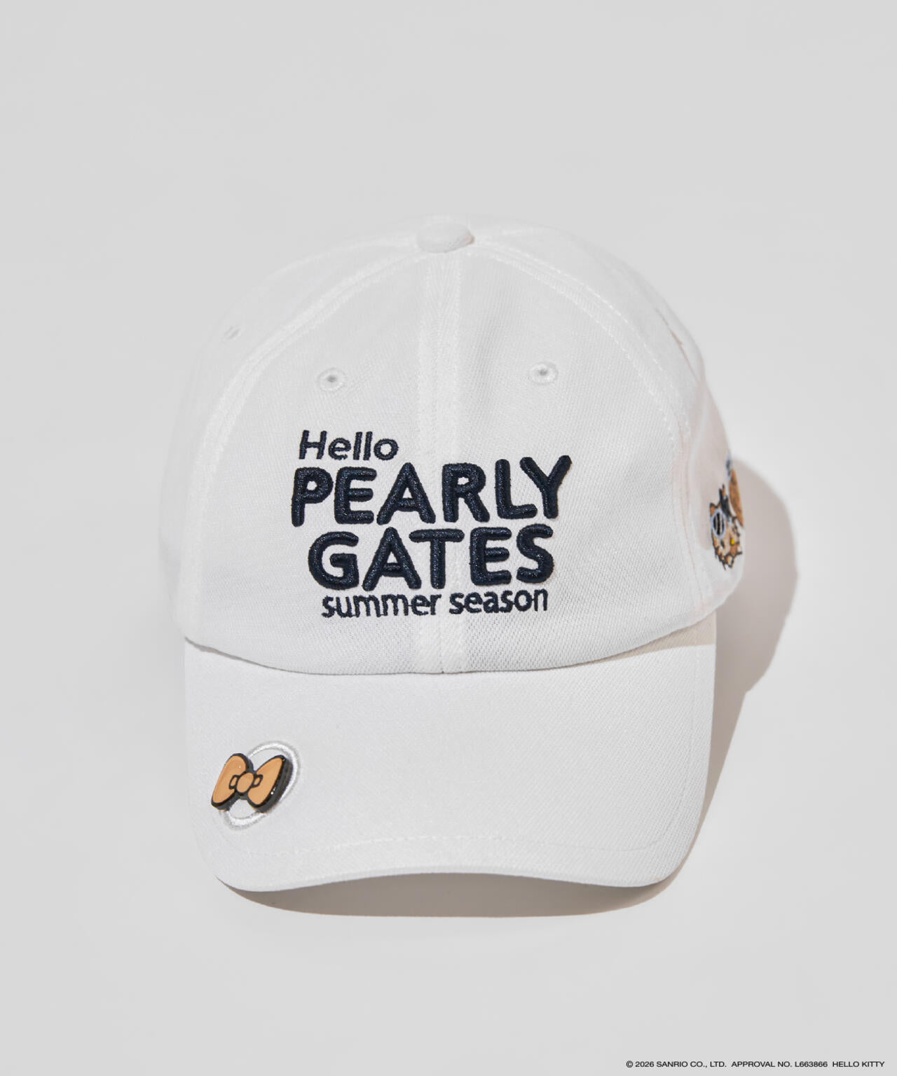 【HELLO KITTY × PEARLY GATES　summer season】キャップ (UNISEX)