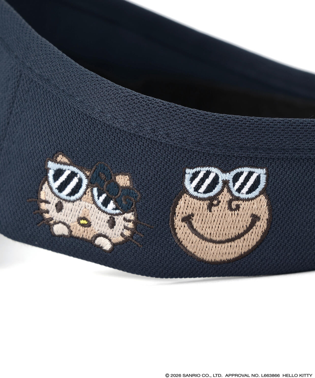 PEARLY GATES Hello Kitty キティ　バイザー ネイビー HELLO KITTY × PEARLY GATES summer season】バイザー (UNISEX