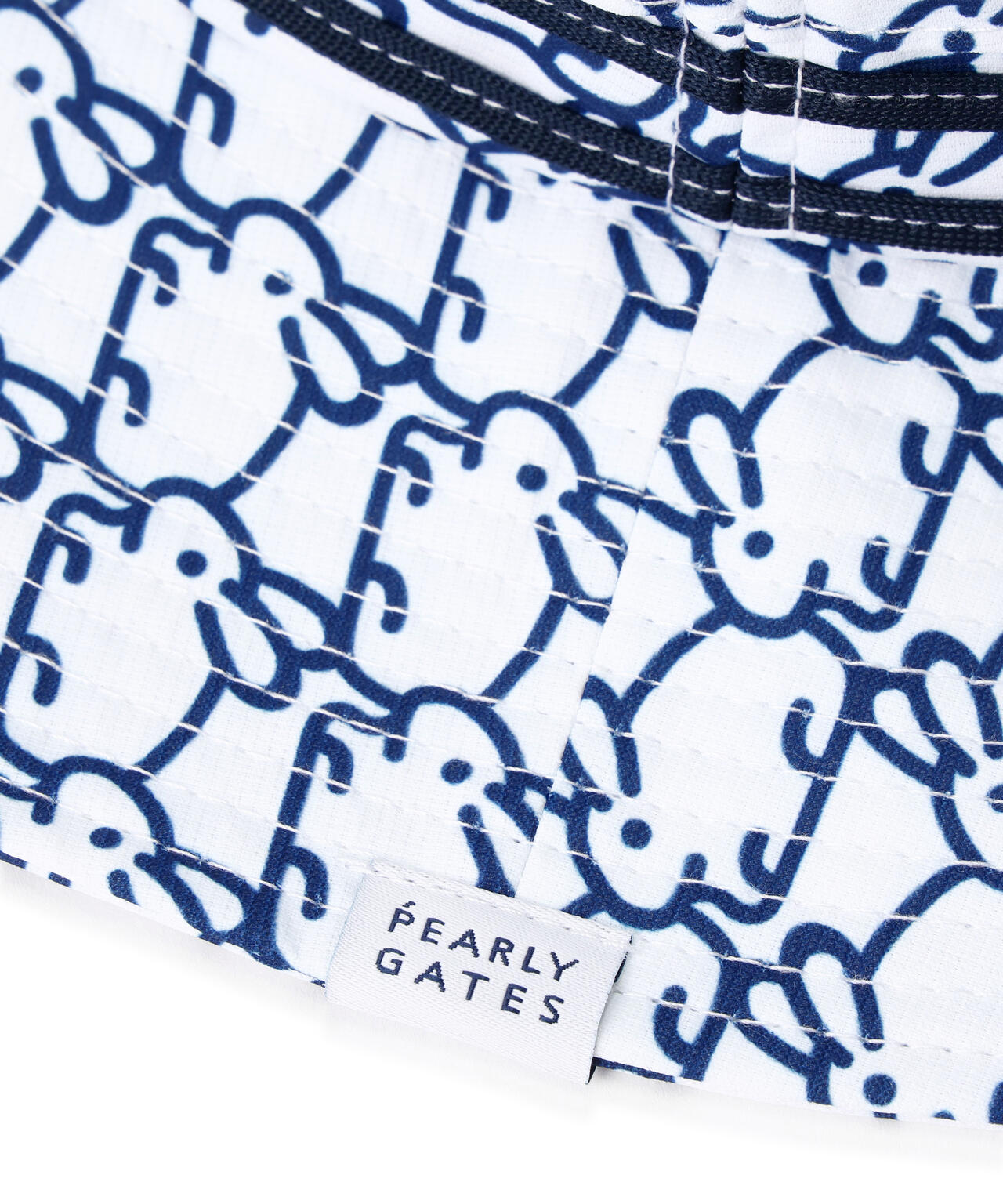 日よけ付きハット ＜もちうさぎ柄＞ (UNISEX)