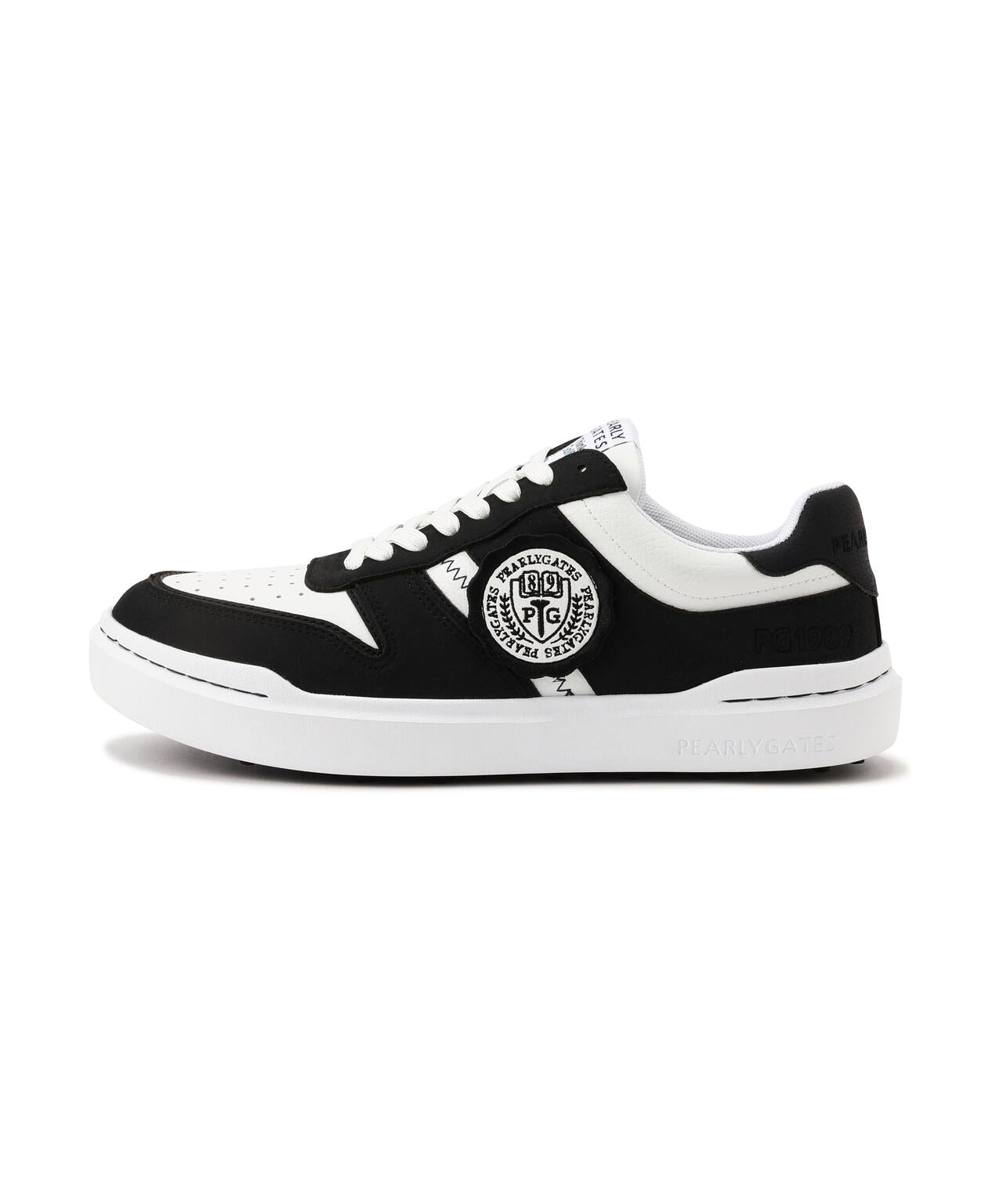 パーリーゲイツ ゴルフシューズ THE SHOES スパイクレスゴルフシューズ ＜ライン&エンブレム＞ (MENS