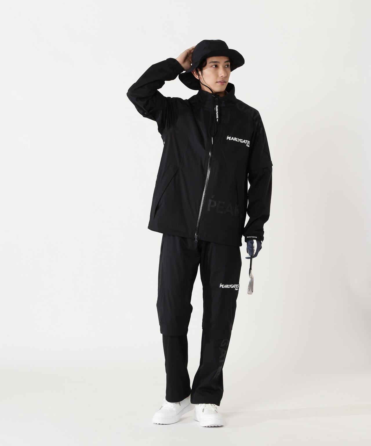 NYストレッチタフタ3L レインジャケット (MENS) | PEARLY GATES
