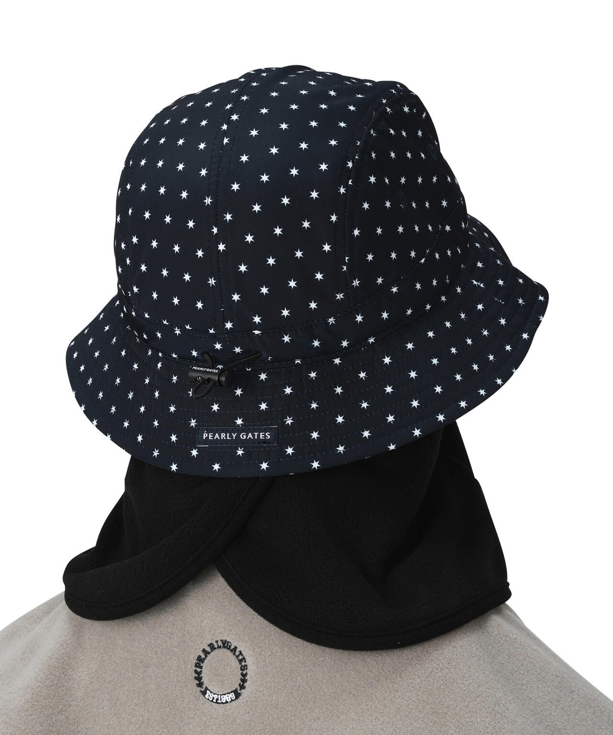 フェイスガード付き2WAYハット ＜キラ星ドット柄＞ (UNISEX)