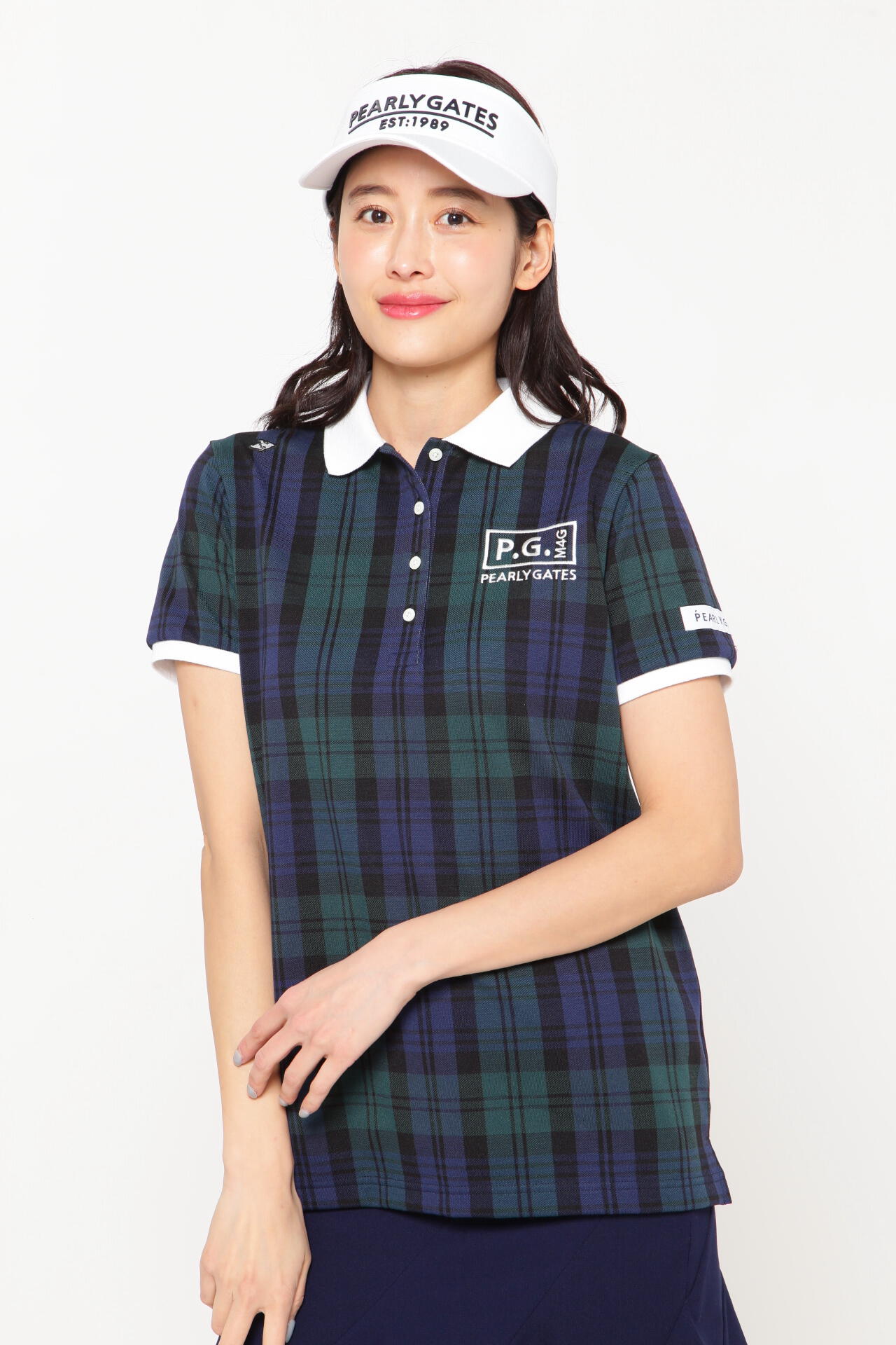 パーリーゲイツ☆新品タグ付き ドライマスター ボックス鹿の子 半袖ポロシャツ パーリーゲイツ ドライマスター 鹿の子 半袖ポロシャツ