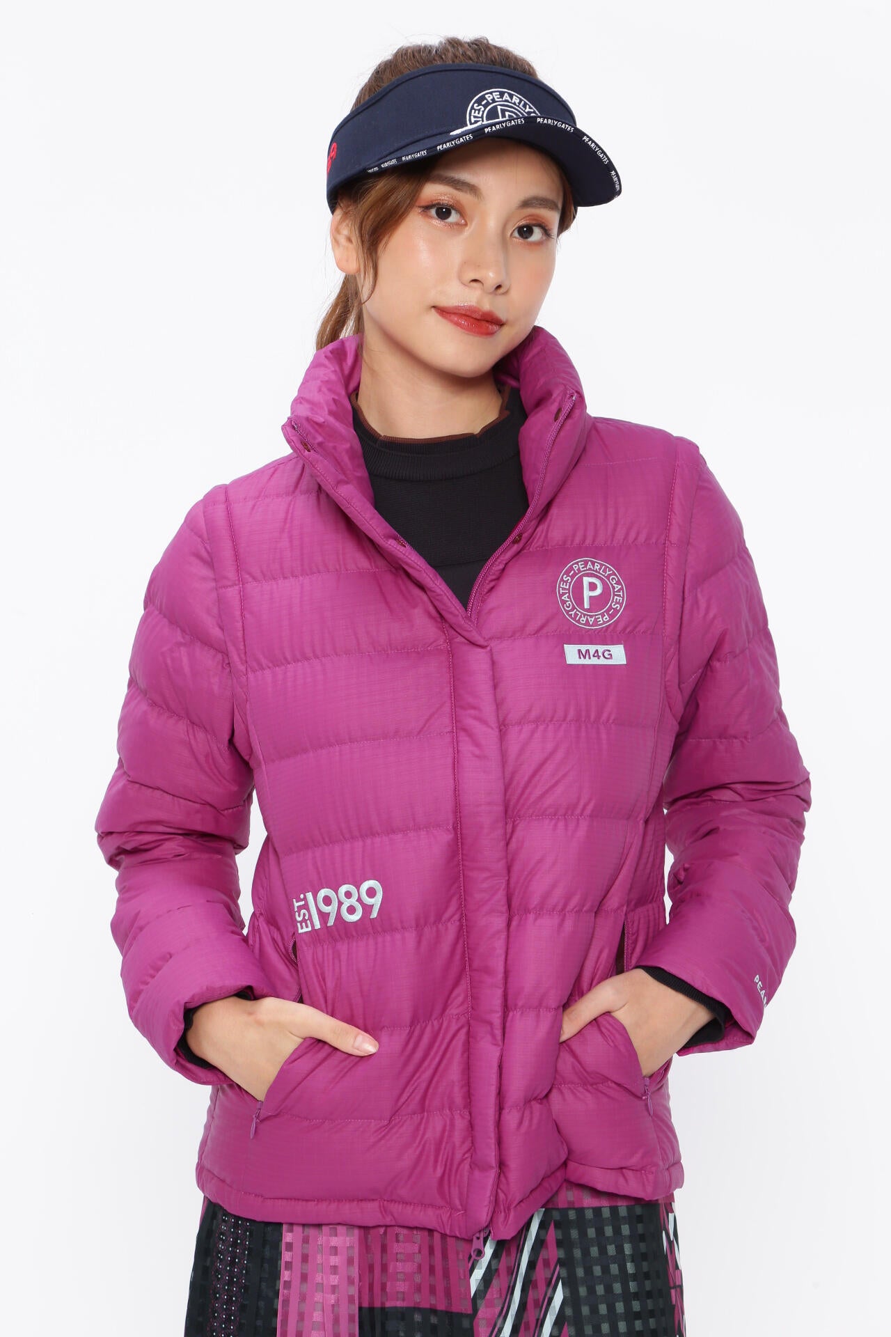 未使用級 パーリーゲイツ ナイロンメカニカルストレッチドビー プレイダウン XL ナイロンメカニカルストレッチドビー プレイダウン | PEARLY GATES