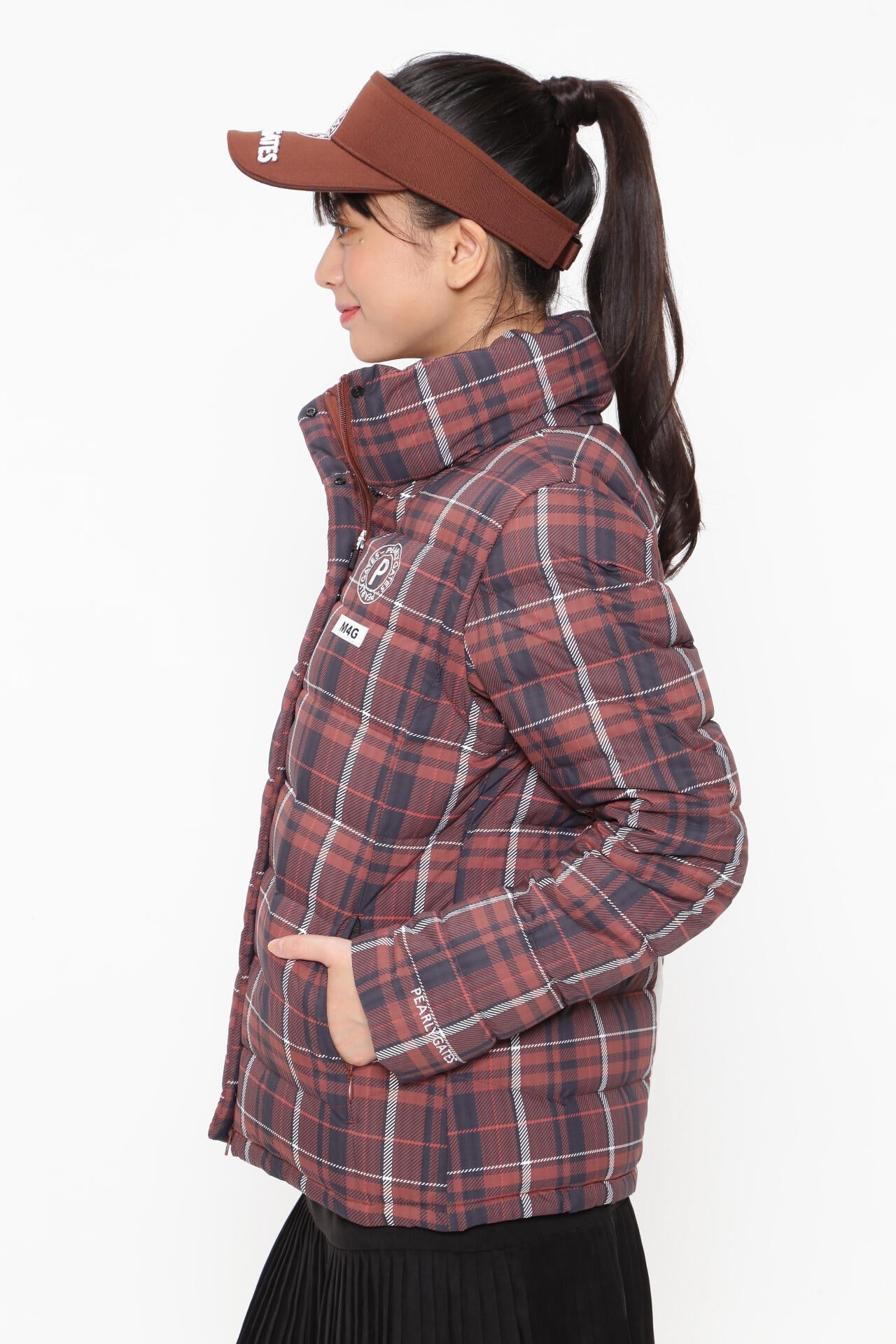 ナイロンメカニカルストレッチドビー プレイダウン ＜CHECKシリーズ