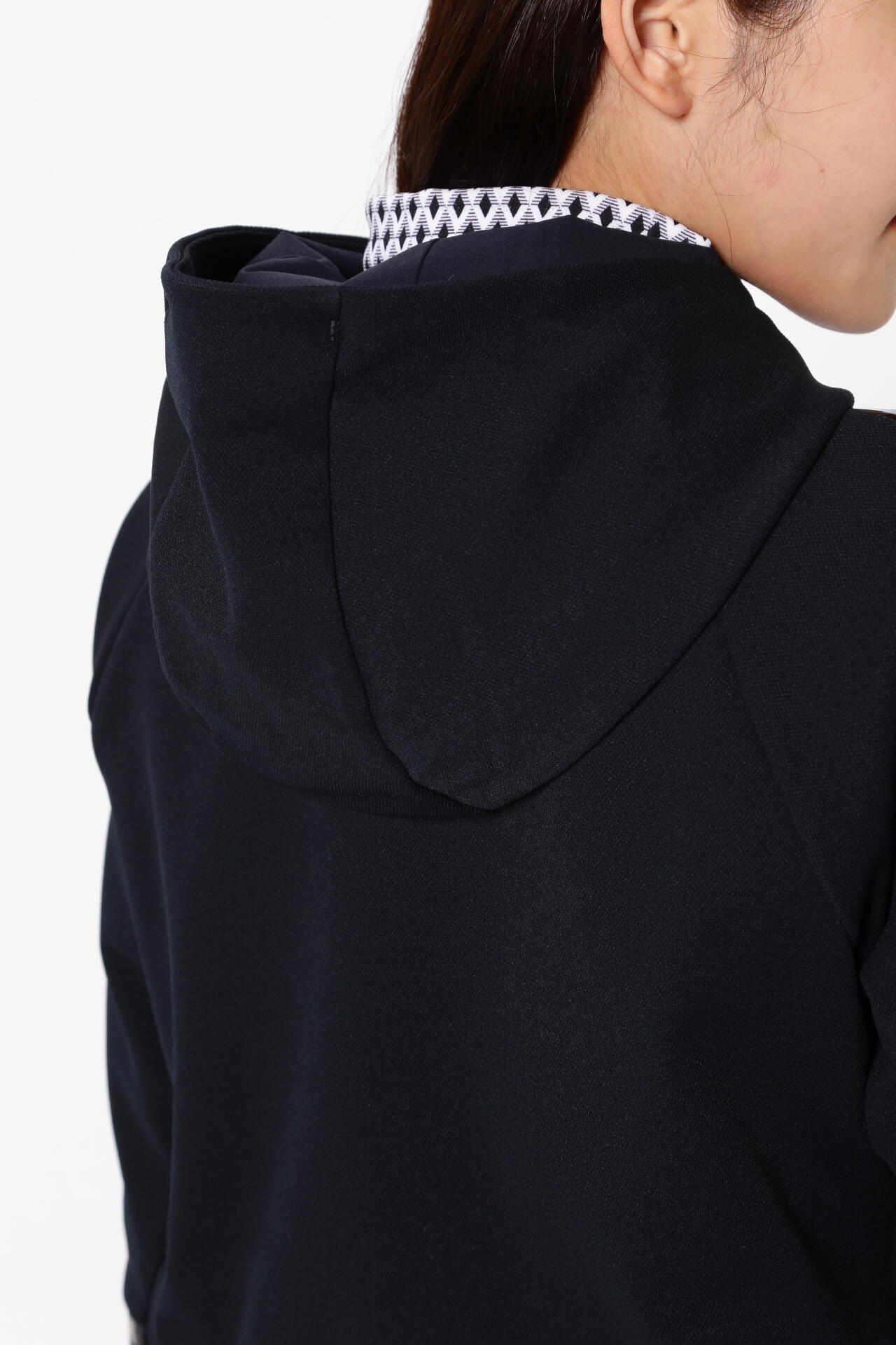 デニット150dカノコリバー×Dot Airフルジップフーディジャケット