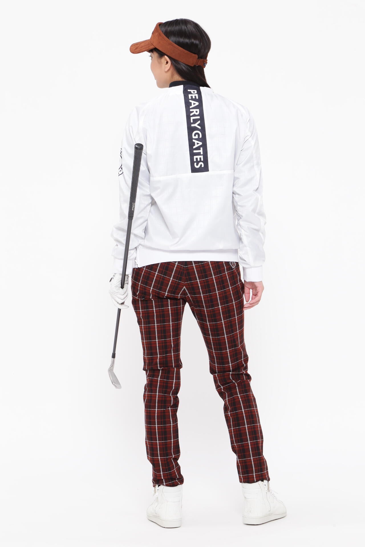 PEARLY GATES ホワイト スニード タフレックス スニードジャケット ＜BIGチェック＞ | PEARLY GATES