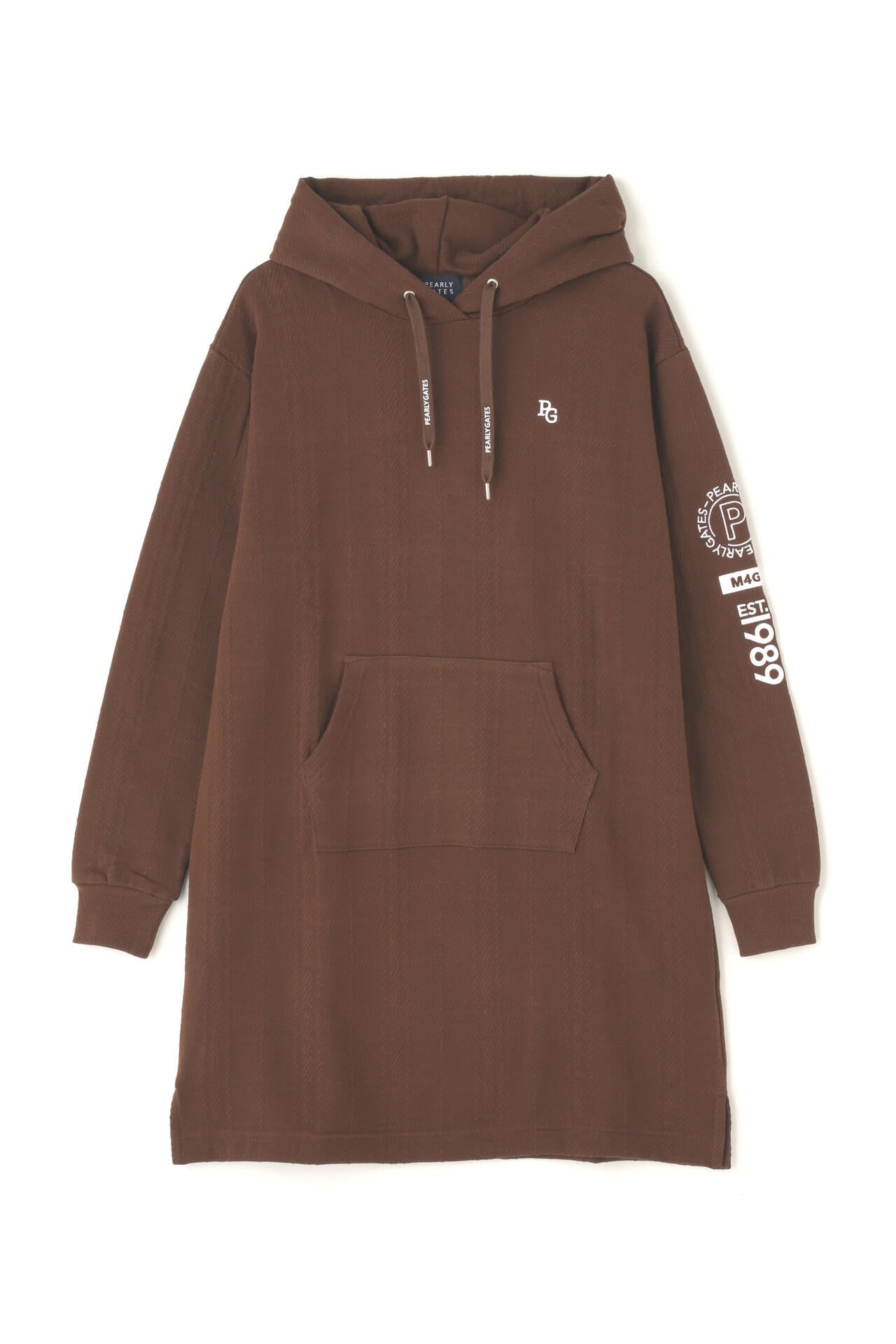 コットン裏毛ジャガード フーディワンピース | PEARLY GATES（パーリー