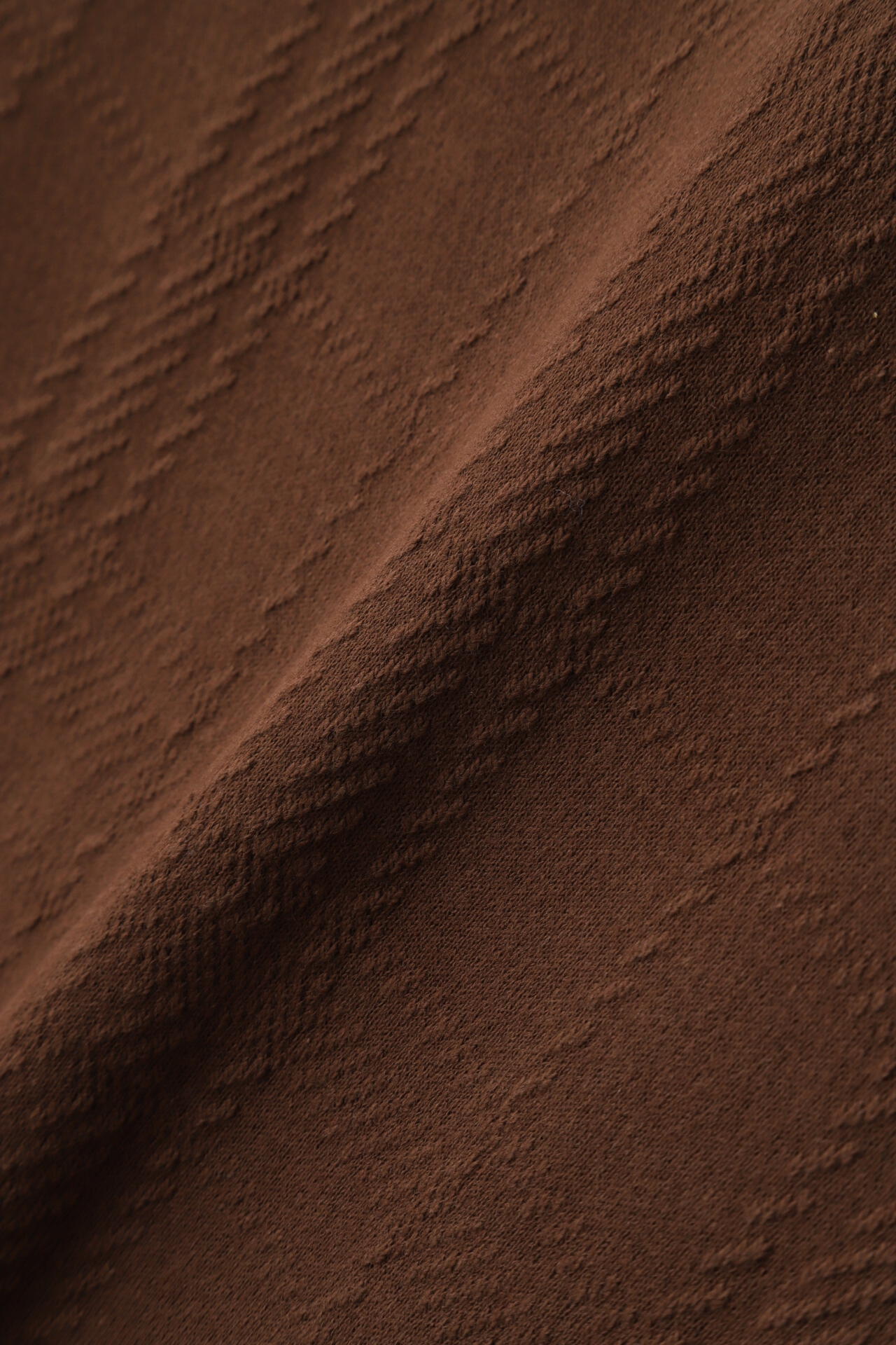 コットン裏毛ジャガード フーディワンピース