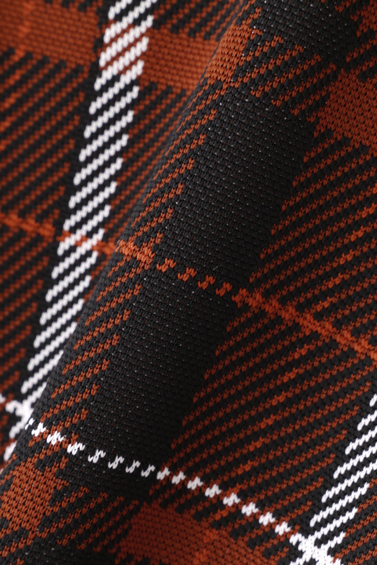 Wジャガード ワンピース ＜CHECKシリーズ＞