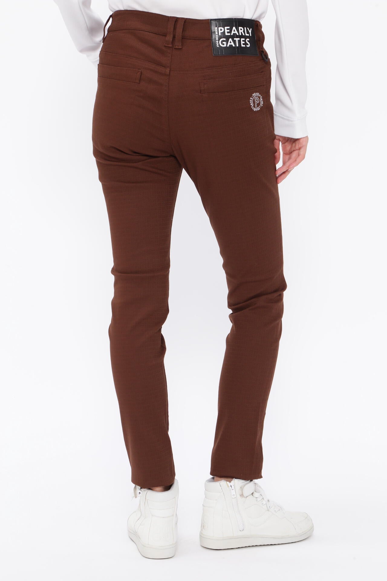 コットンストレッチドビーチェック 5ポケットパンツ | PEARLY GATES