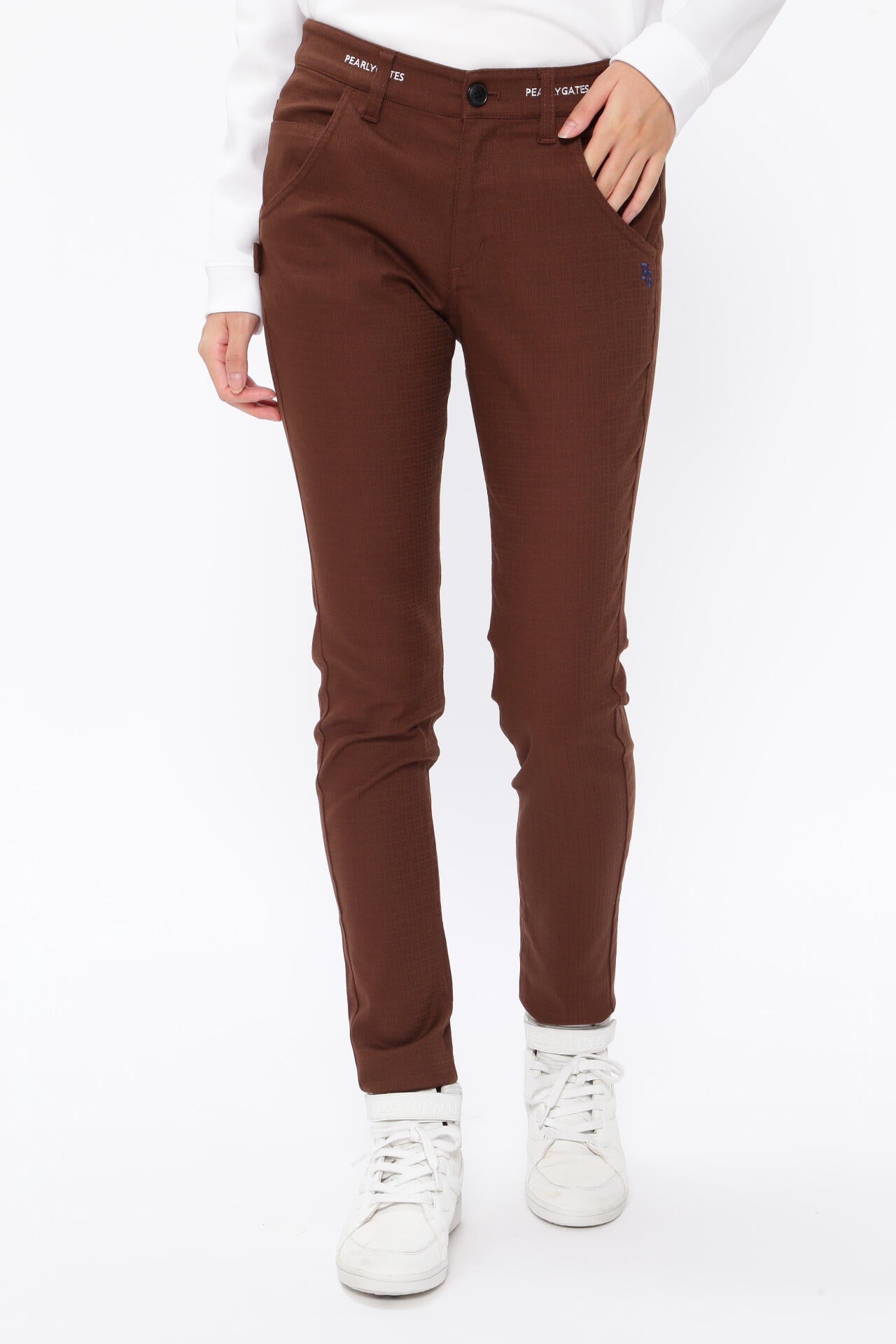 パーリーゲイツ　 コットンストレッチドビーチェック 5ポケットパンツ ★4 コットンストレッチドビーチェック 5ポケットパンツ | PEARLY GATES