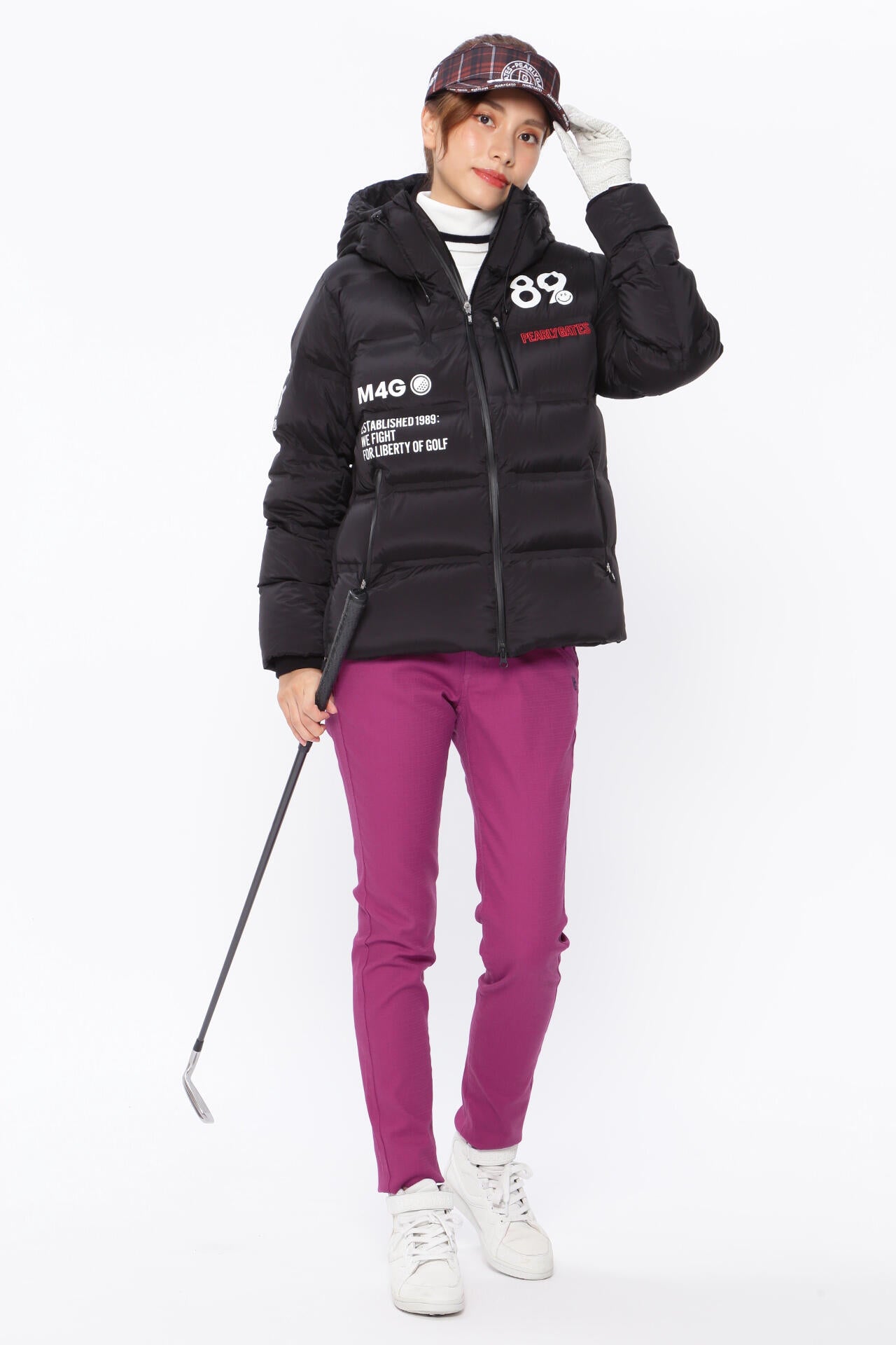 コットンストレッチドビーチェック 5ポケットパンツ | PEARLY GATES