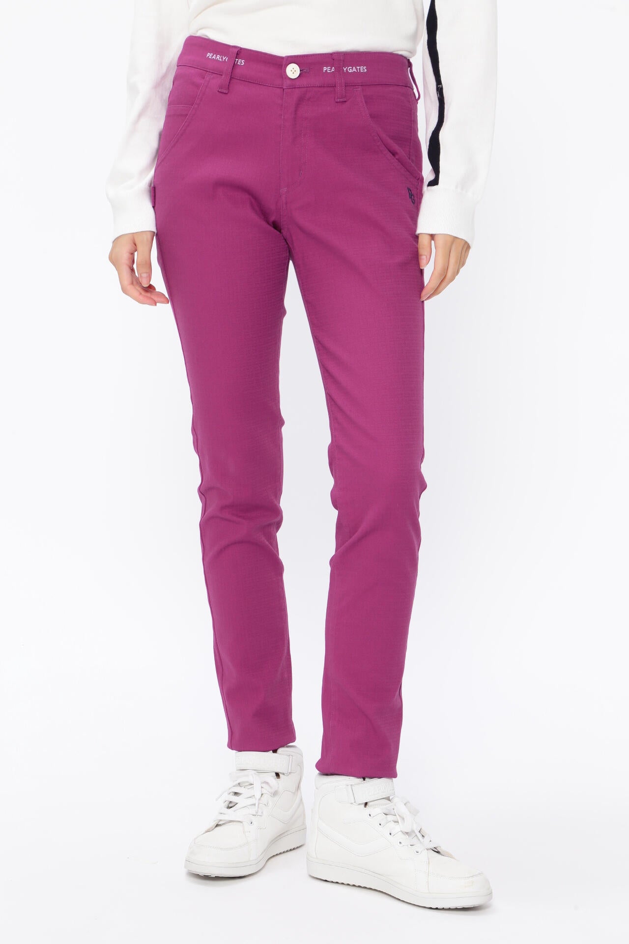 パーリーゲイツ　 コットンストレッチドビーチェック 5ポケットパンツ ★4 コットンストレッチドビーチェック 5ポケットパンツ | PEARLY GATES