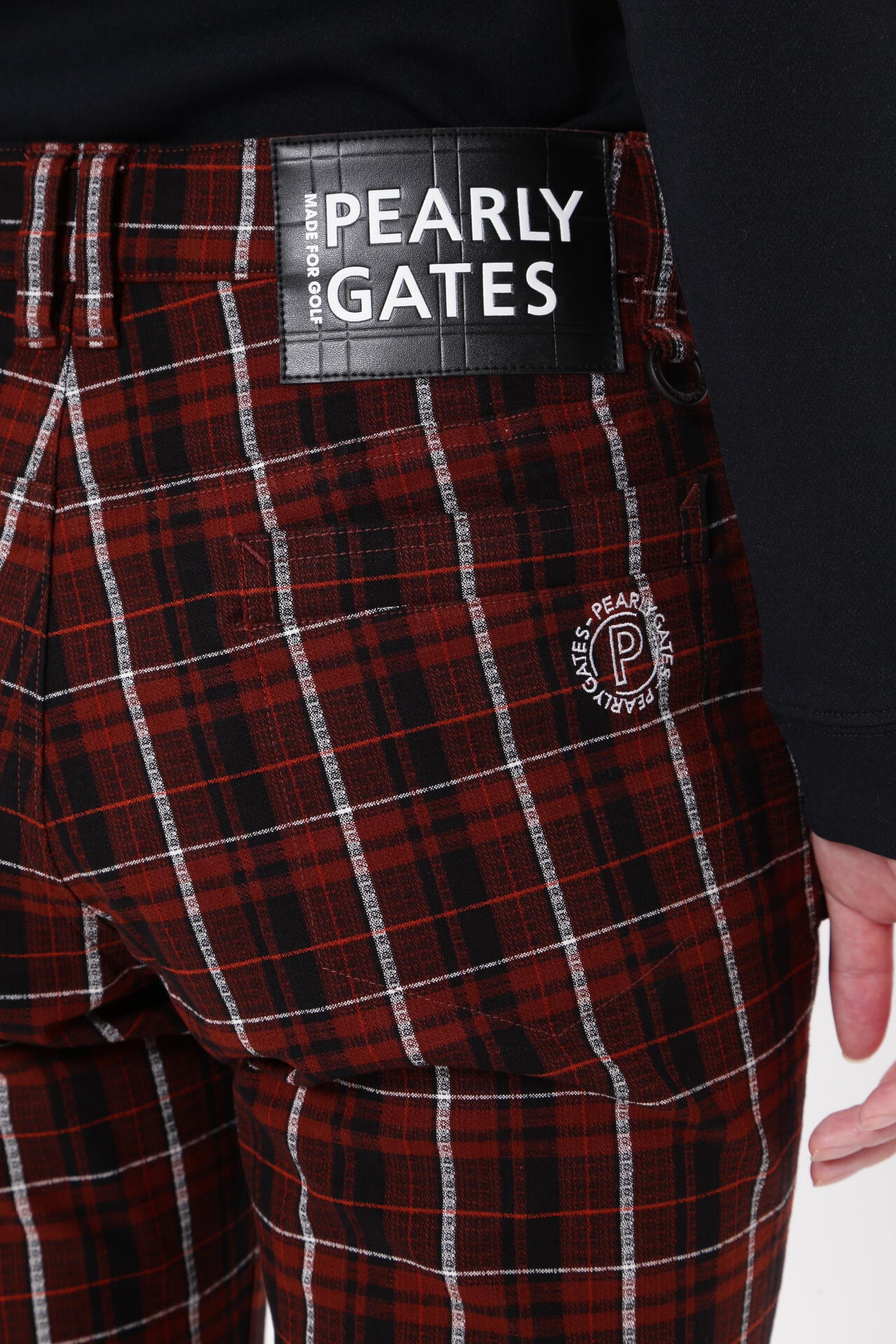 パーリーゲイツ　 コットンストレッチドビーチェック 5ポケットパンツ ★4 コットンストレッチドビー 5ポケットパンツ ＜CHECKシリーズ