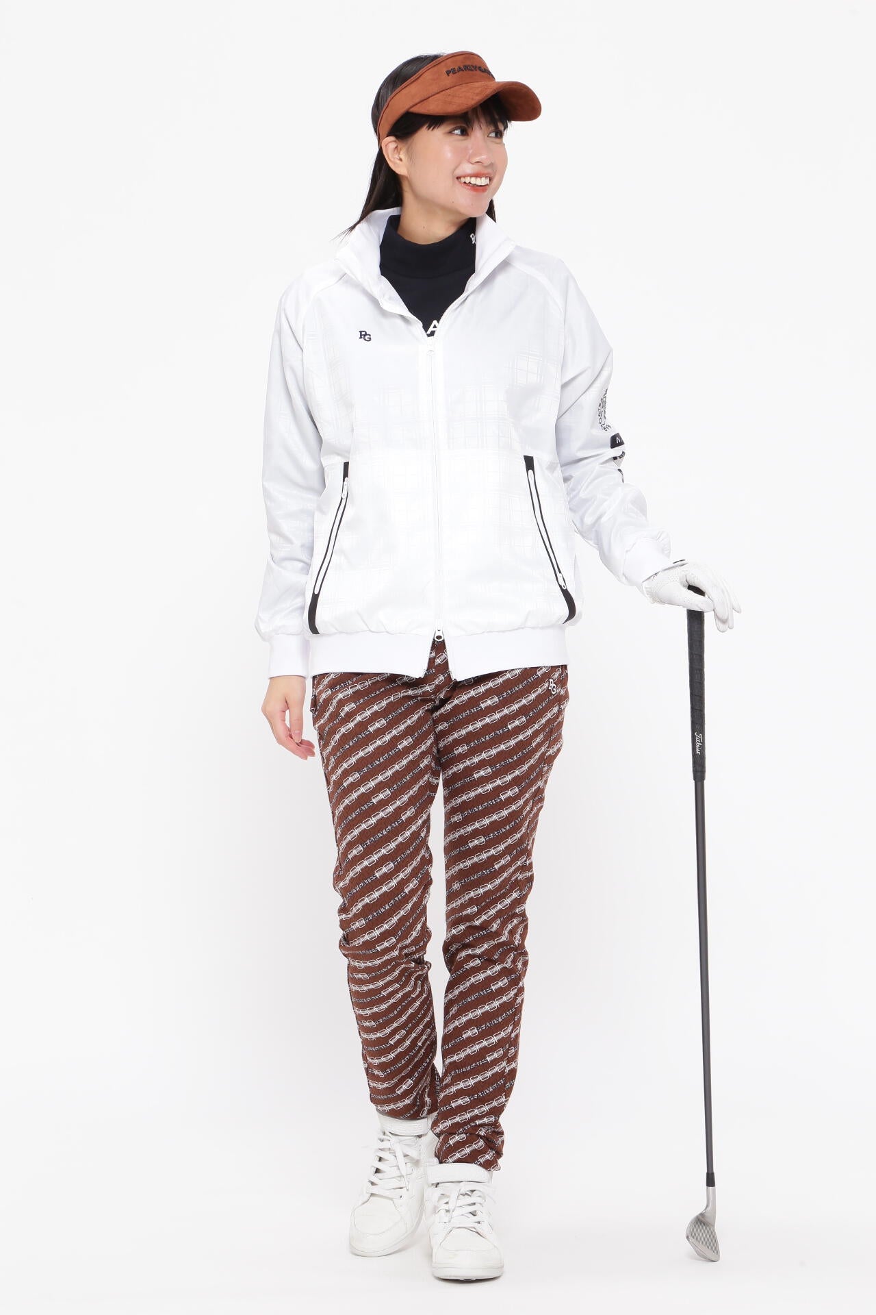 アーガイルジャガード 5ポケットパンツ ＜モノグラム×ロゴプリント