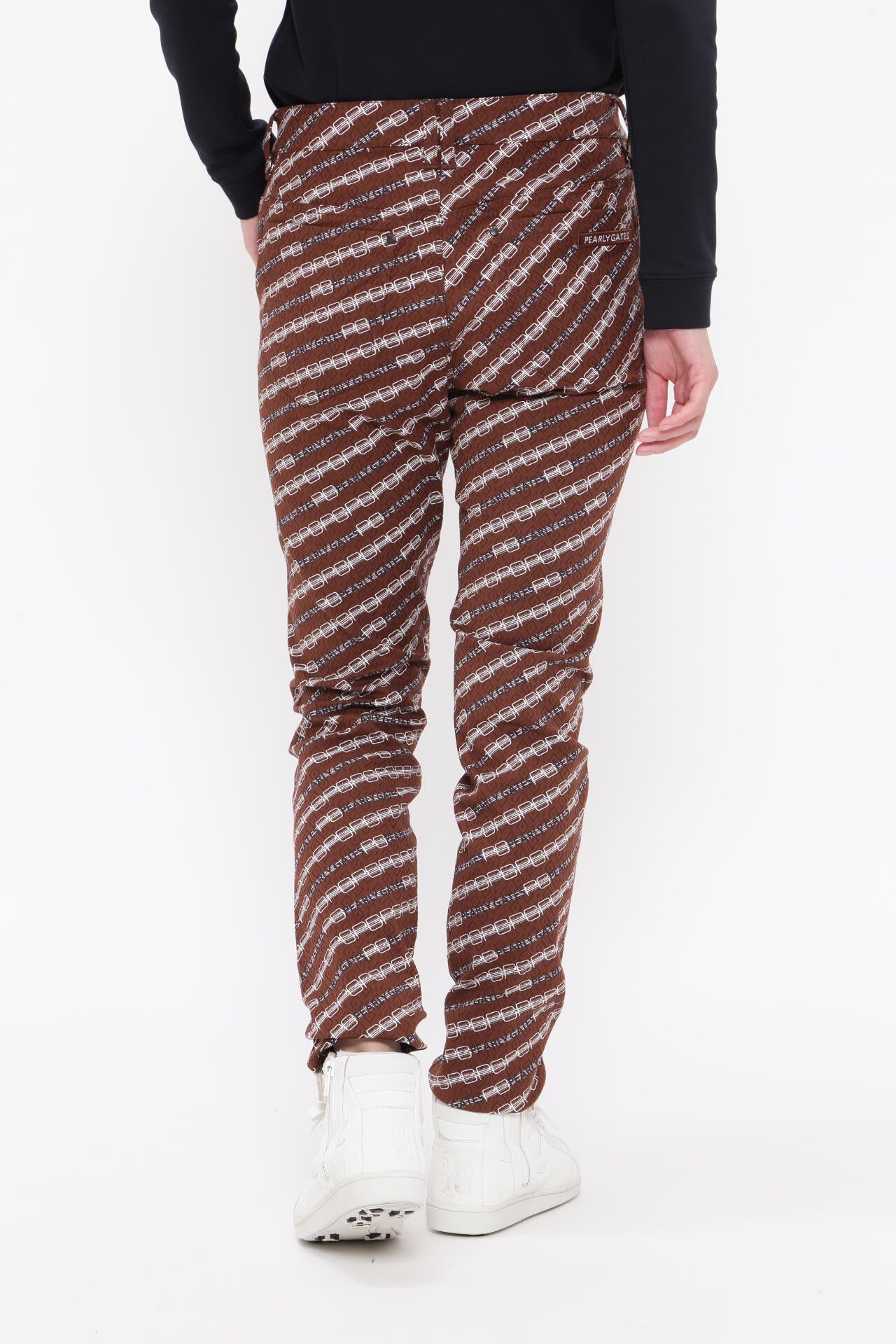 アーガイルジャガード 5ポケットパンツ ＜モノグラム×ロゴプリント