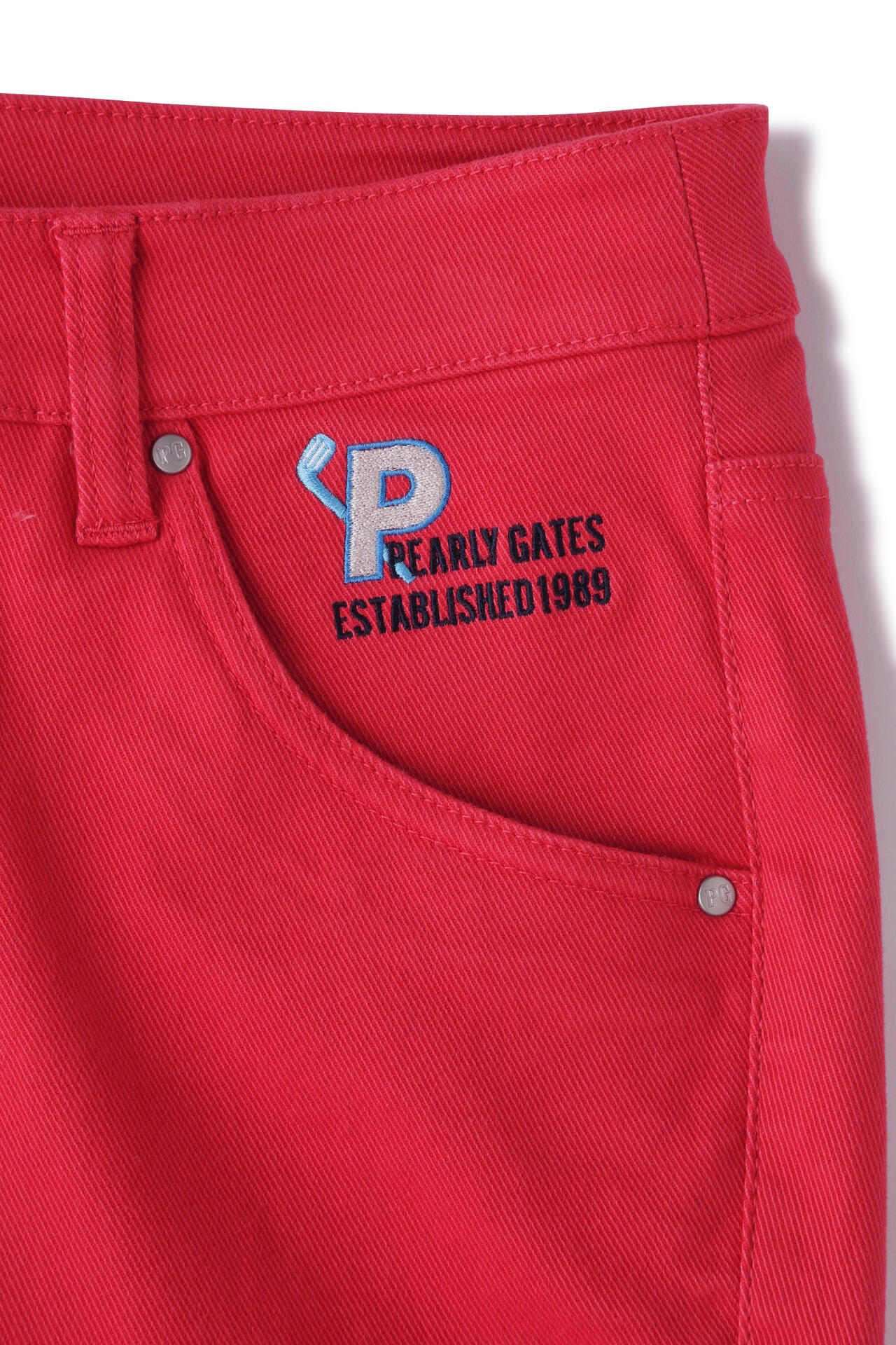 コットンストレッチツイル 表ピーチ 5ポケットパンツ | PEARLY GATES