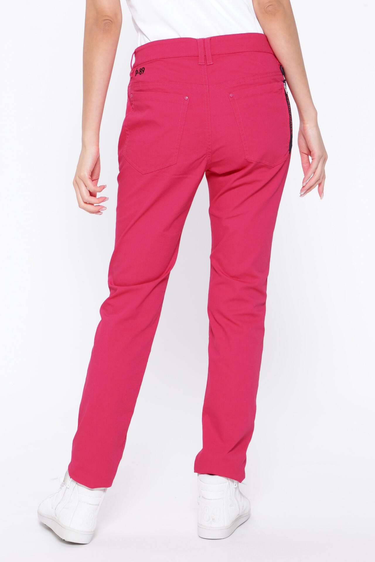 C/Peドライストレッチドビーカルゼ 5ポケットパンツ ＜Pink with BLACK＞