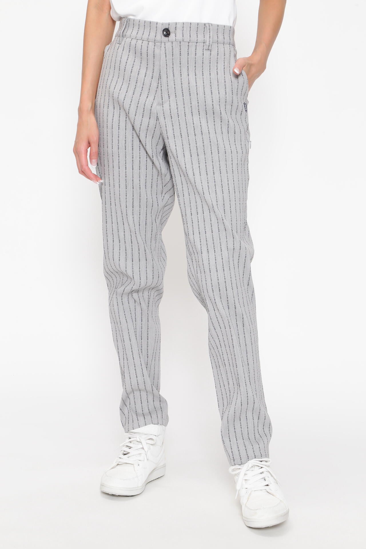 【新品未使用タグ付き】パーリーゲイツ　ボタニカル柄 ストレッチパンツ 強ストレッチ パンツ ＜PGロゴストライプ＞ | PEARLY GATES（パーリー