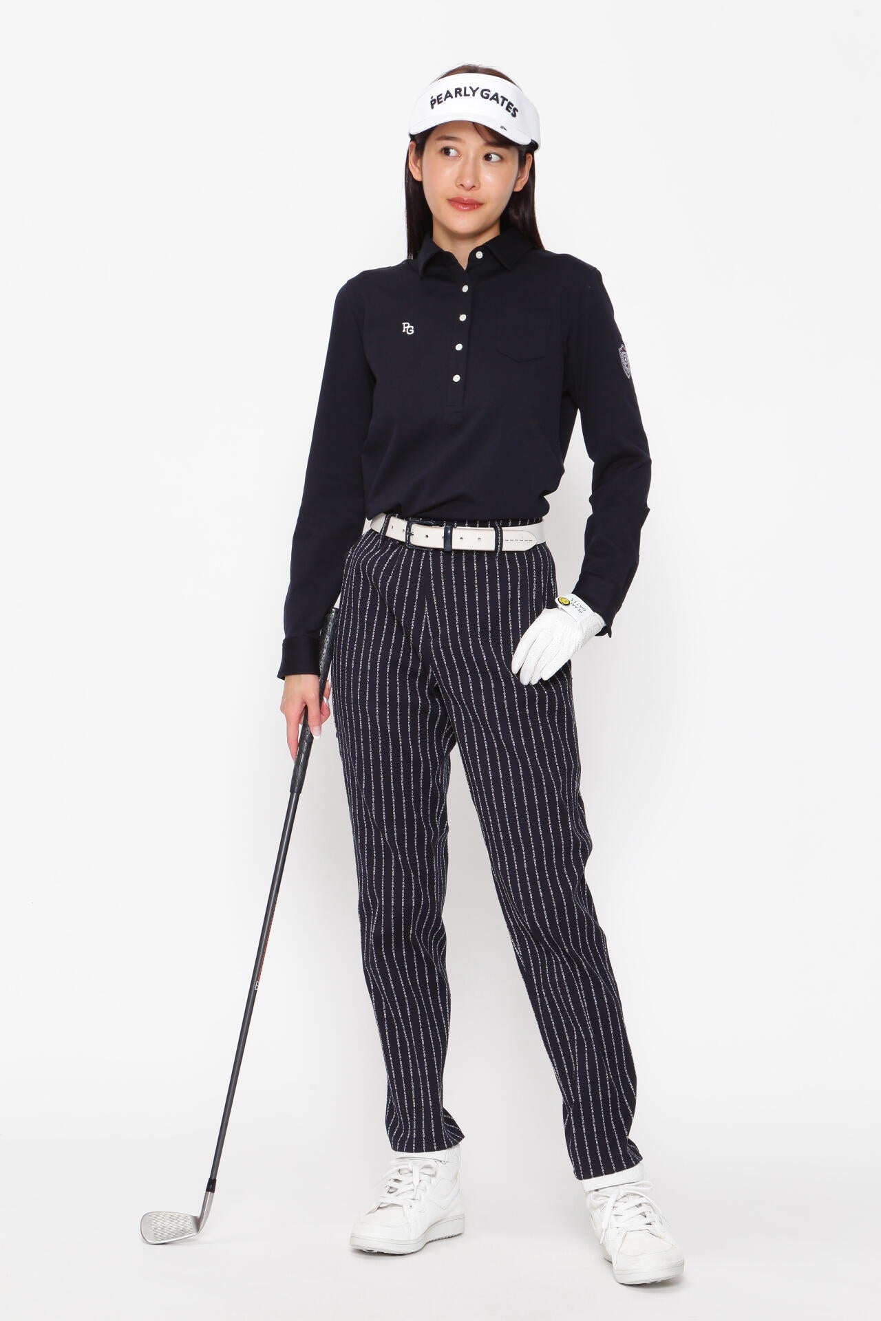 強ストレッチ パンツ ＜PGロゴストライプ＞ | PEARLY GATES（パーリー