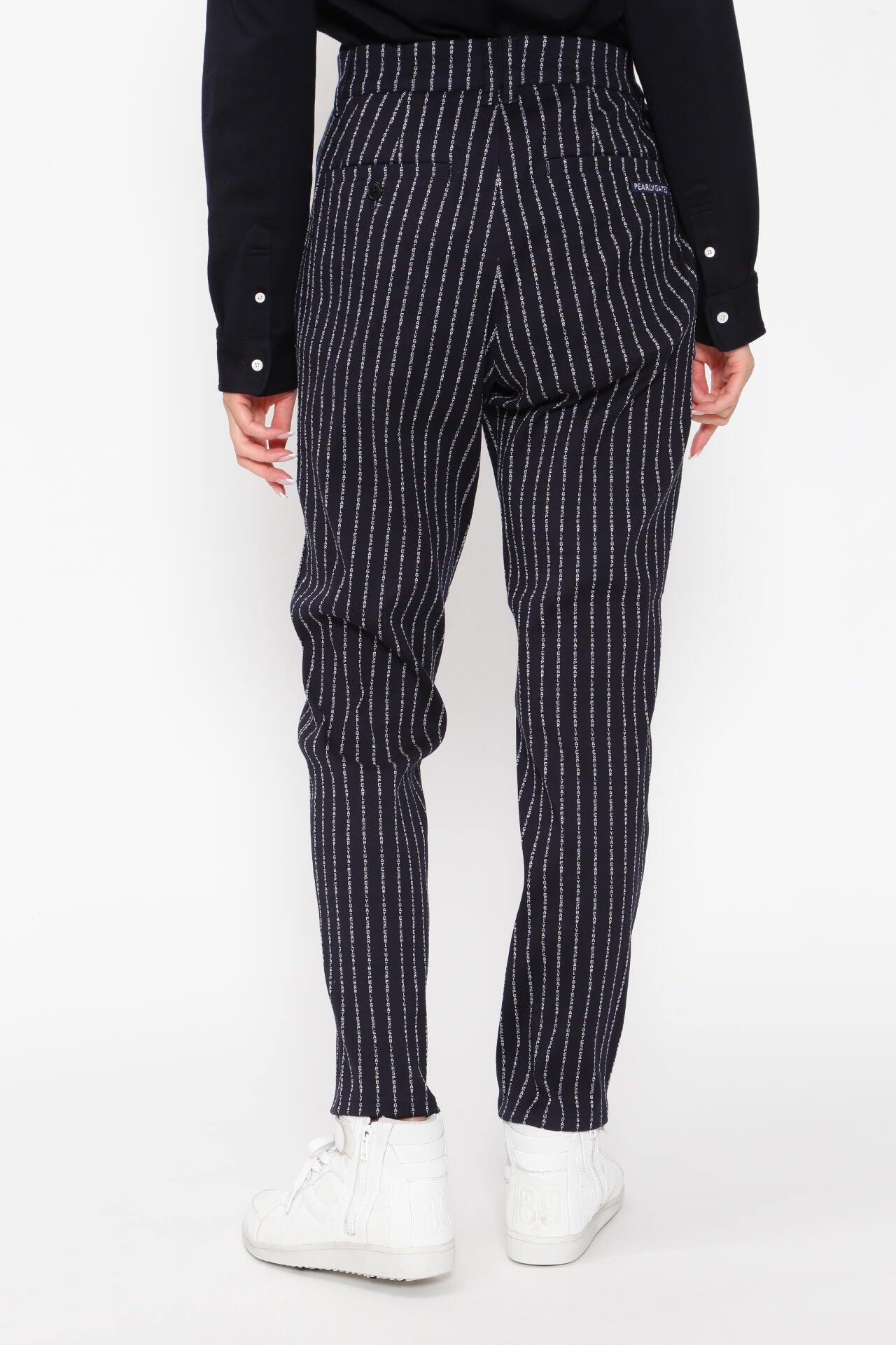 強ストレッチ パンツ ＜PGロゴストライプ＞