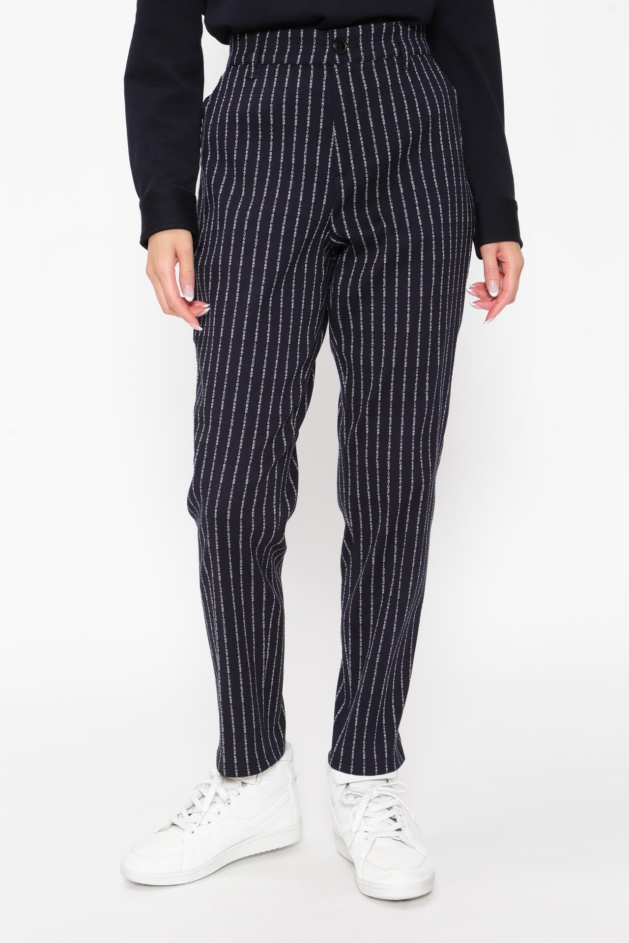 強ストレッチ パンツ ＜PGロゴストライプ＞