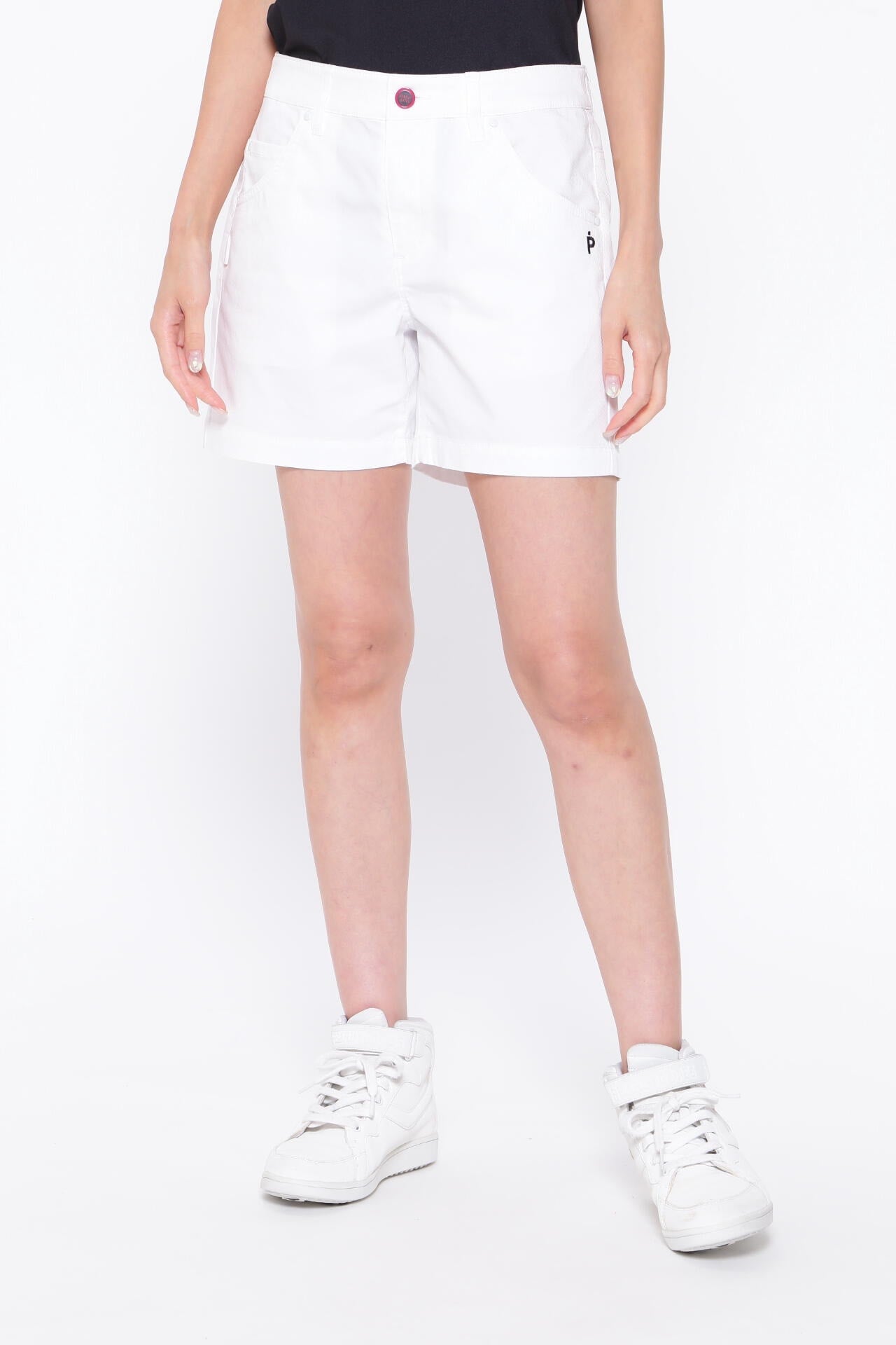 C/Peドライストレッチドビーカルゼ 5ポケットショートパンツ ＜Pink with BLACK＞