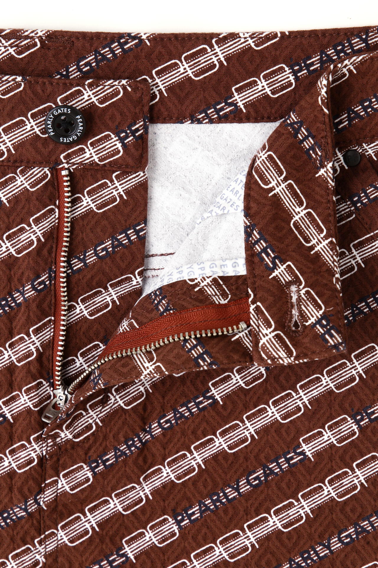 アーガイルジャガード 5ポケットスカート ＜モノグラム×ロゴプリント