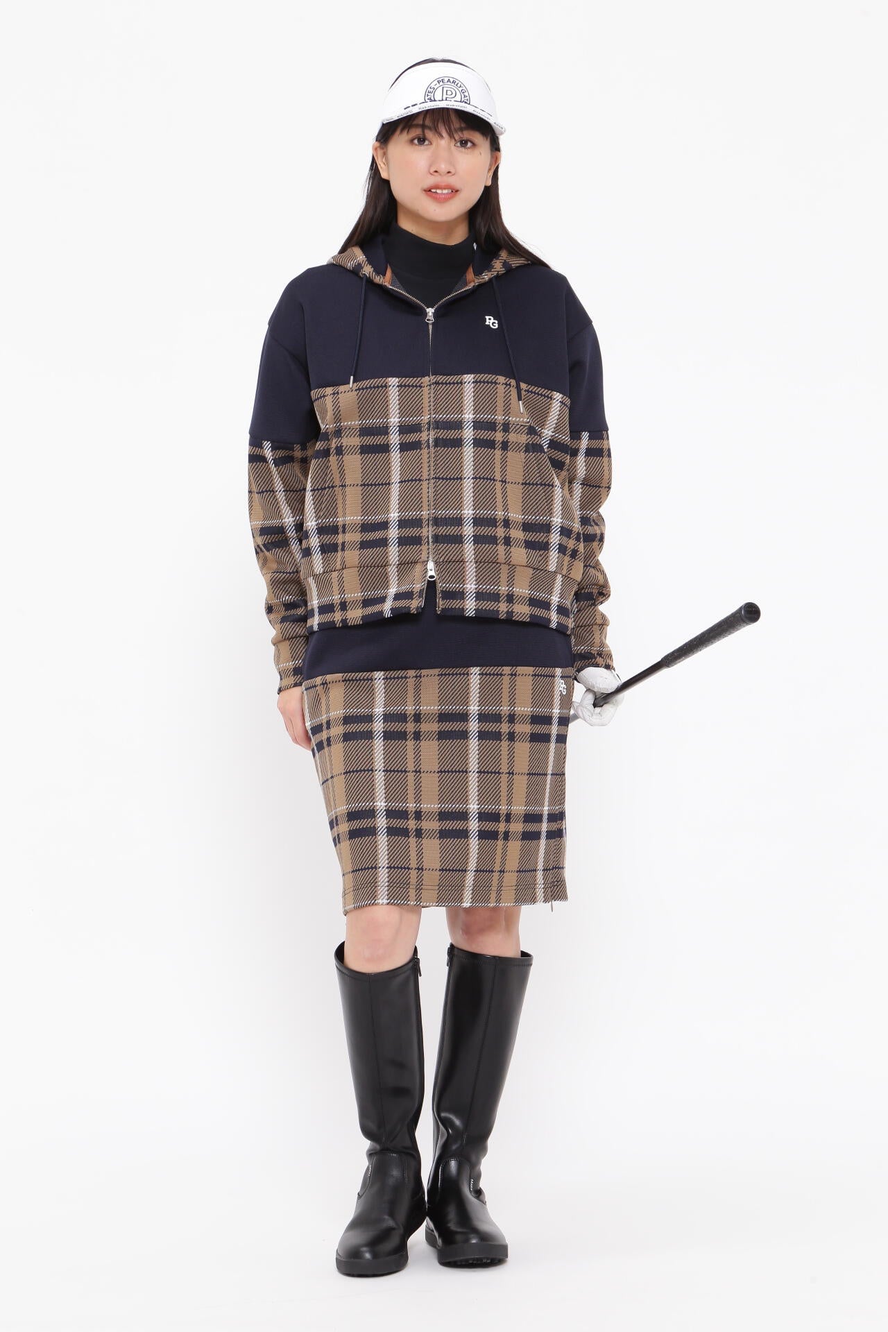 Wジャガード スカート ＜CHECKシリーズ＞ | PEARLY GATES（パーリー