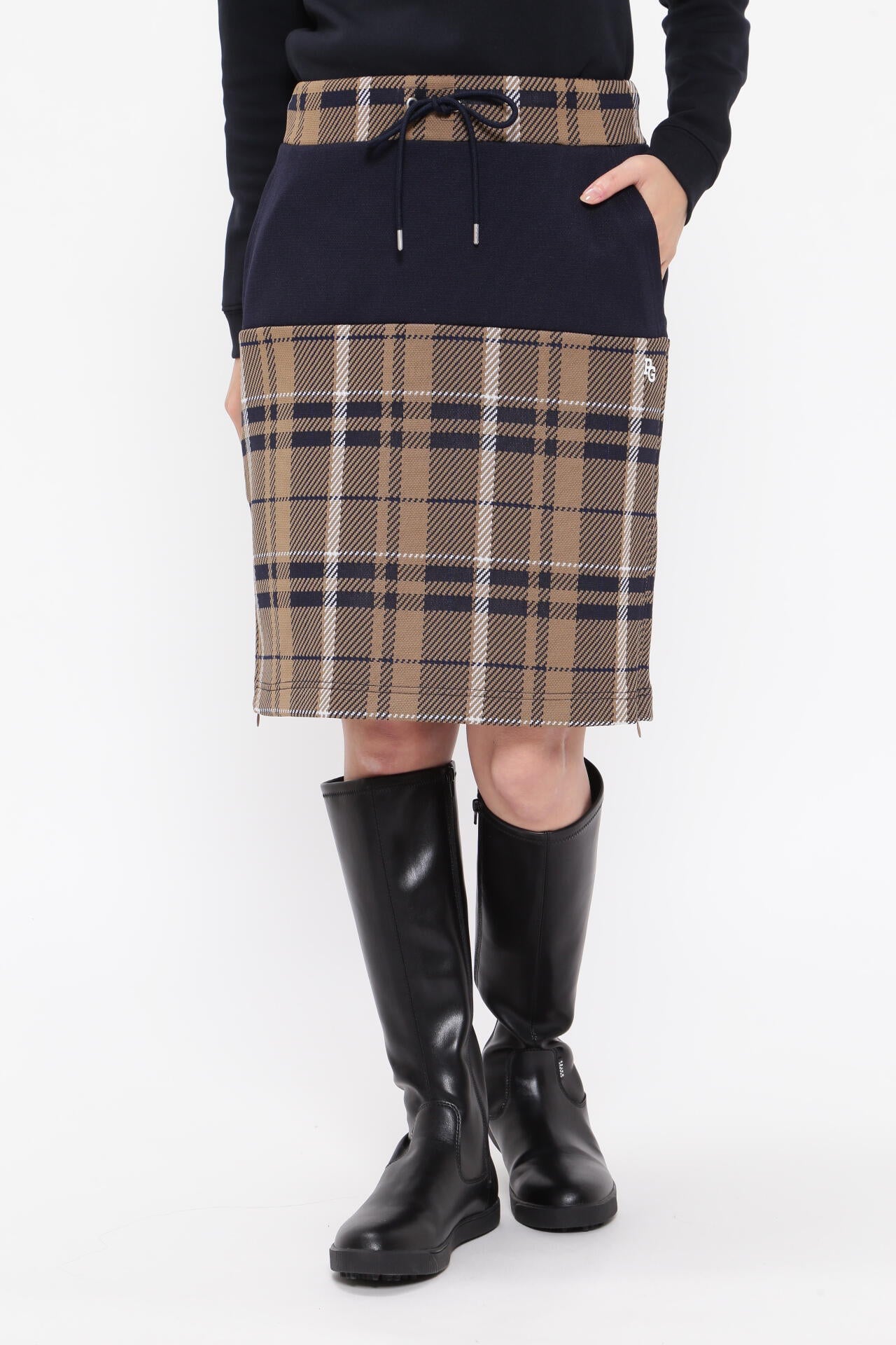 Wジャガード スカート ＜CHECKシリーズ＞ | PEARLY GATES（パーリー