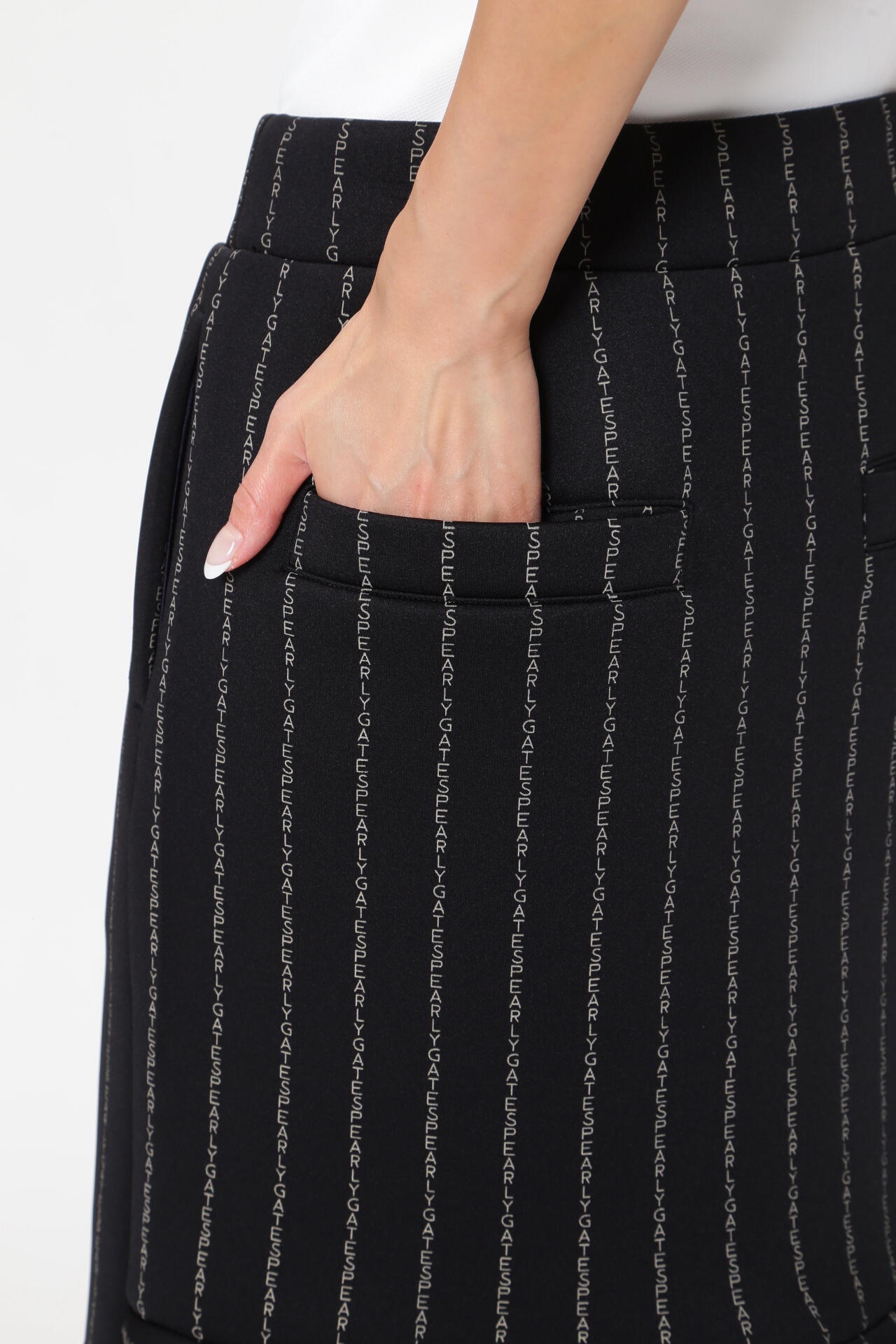 ダンボールニット スカート ＜PGロゴストライプ＞ | PEARLY GATES