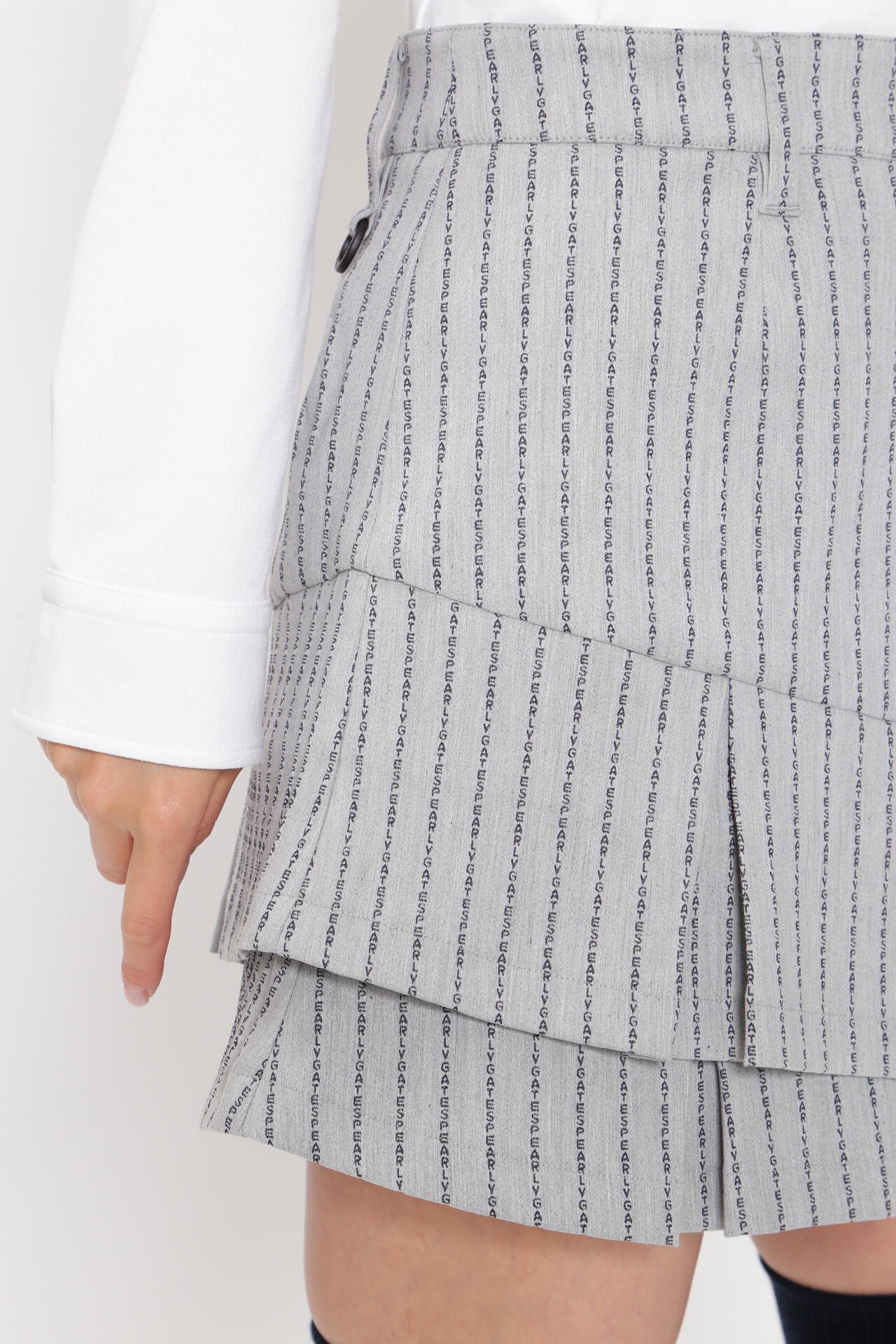 強ストレッチ スカート ＜PGロゴストライプ＞ | PEARLY GATES