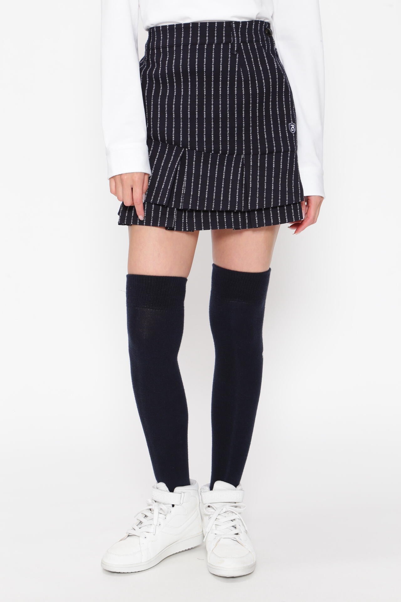 強ストレッチ スカート ＜PGロゴストライプ＞ | PEARLY GATES