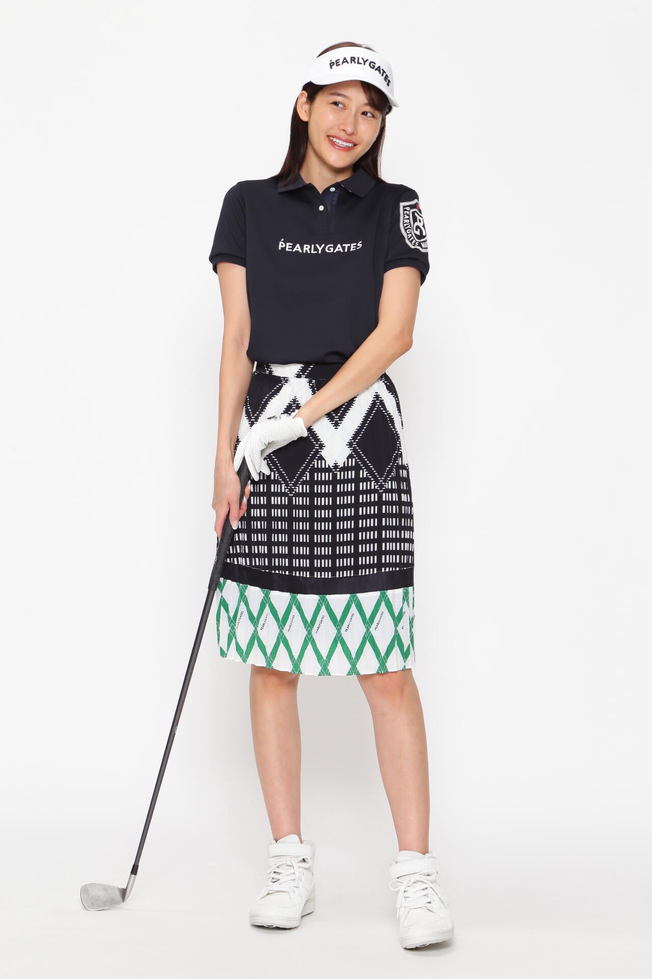 デシン×チュール プリーツスカート ＜NEWアーガイル＞ | PEARLY GATES