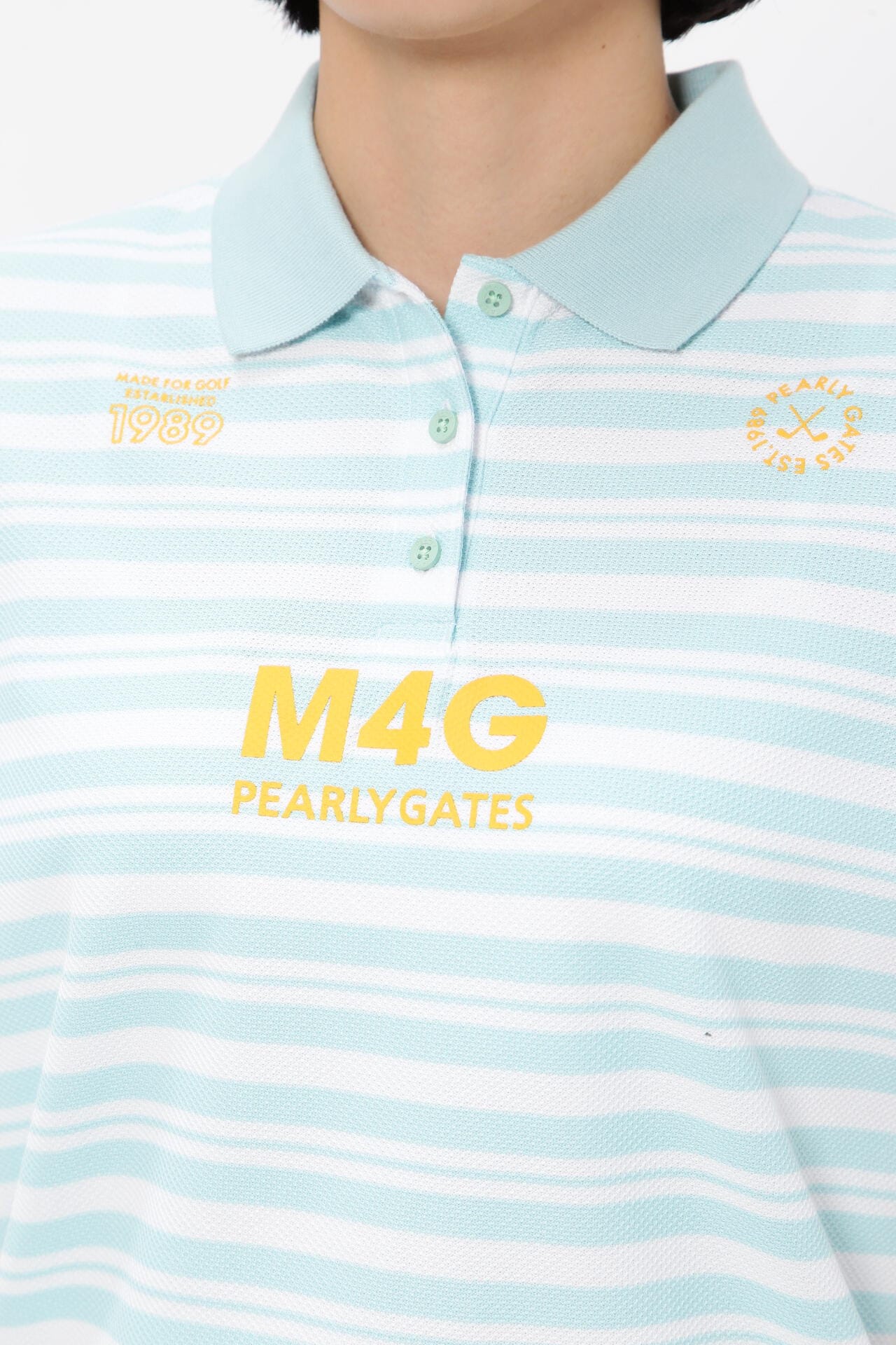 裏使いハニカムボーダー 半袖ポロシャツ | PEARLY GATES（パーリー