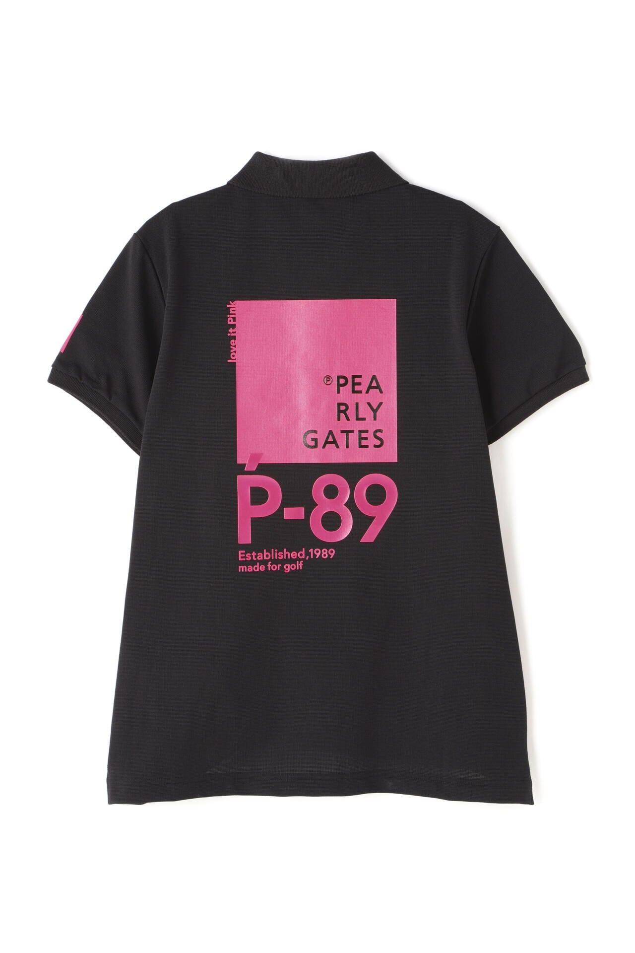 ストレッチカノコ 半袖ポロシャツ ＜Pink with BLACK＞