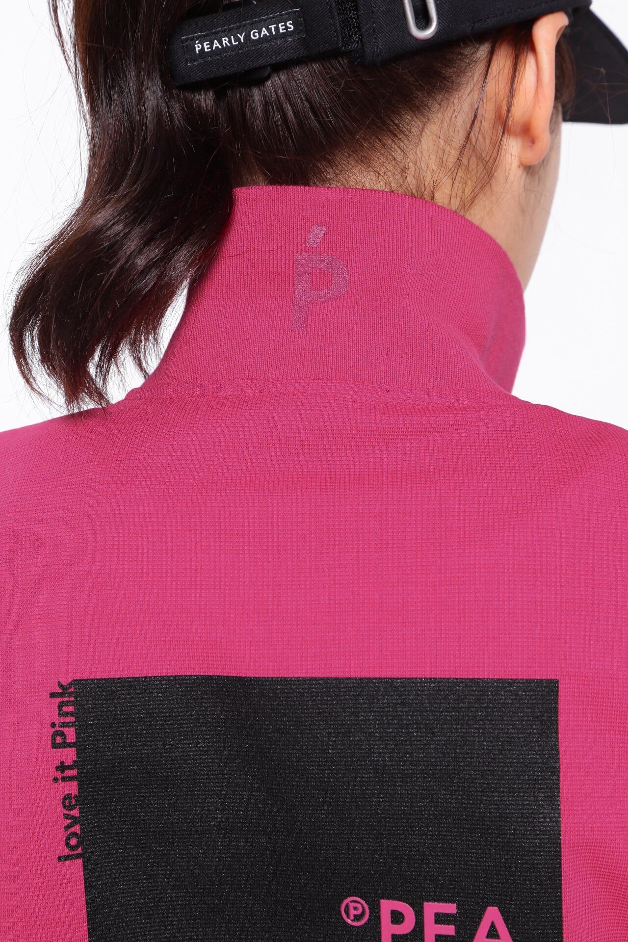 ストレッチカノコ 半袖ポロシャツ ＜Pink with BLACK＞