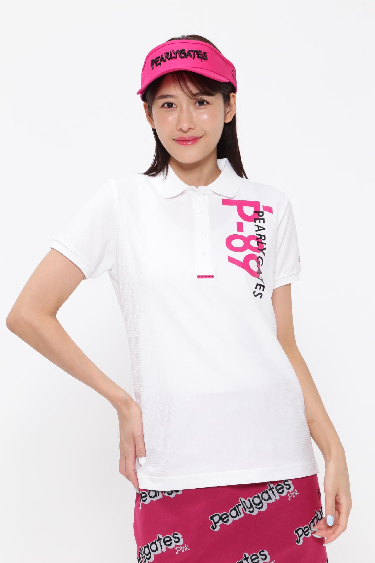 MFYキャンパスメッシュ 半袖ポロシャツ ＜Pink with BLACK＞ | PEARLY