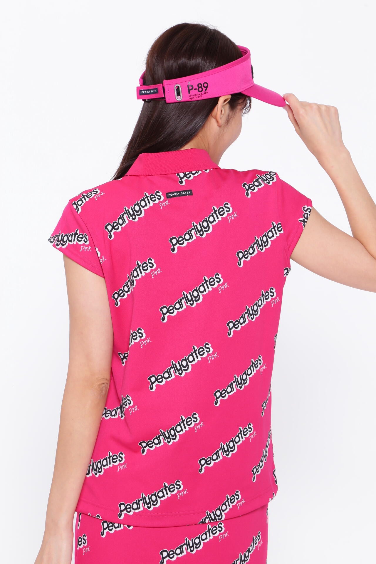 ロゴジャガード 半袖ポロシャツ ＜Pink with BLACK＞