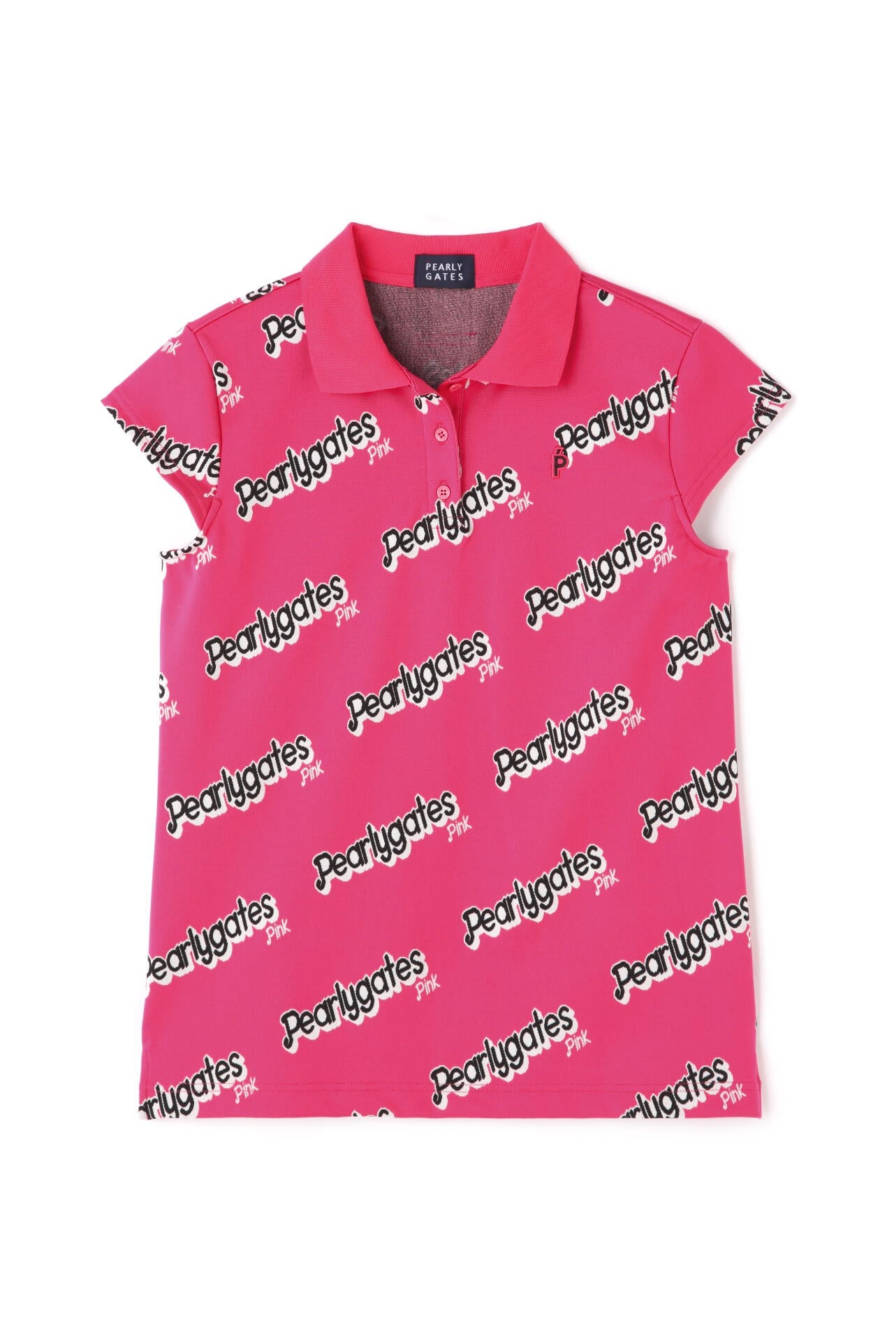 ロゴジャガード 半袖ポロシャツ ＜Pink with BLACK＞