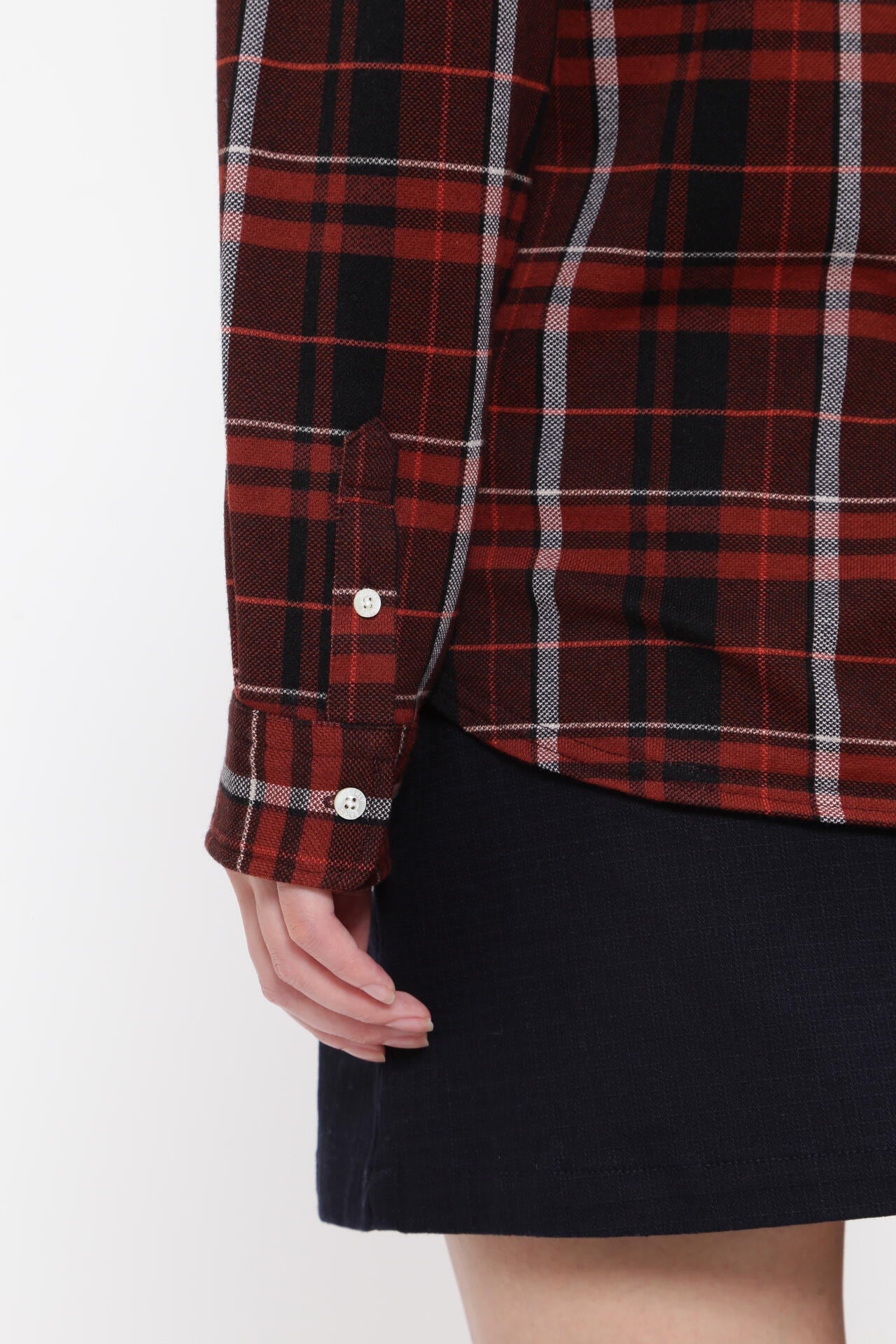 カノコハイブリットプリント 長袖カットソープルオーバー ＜CHECK