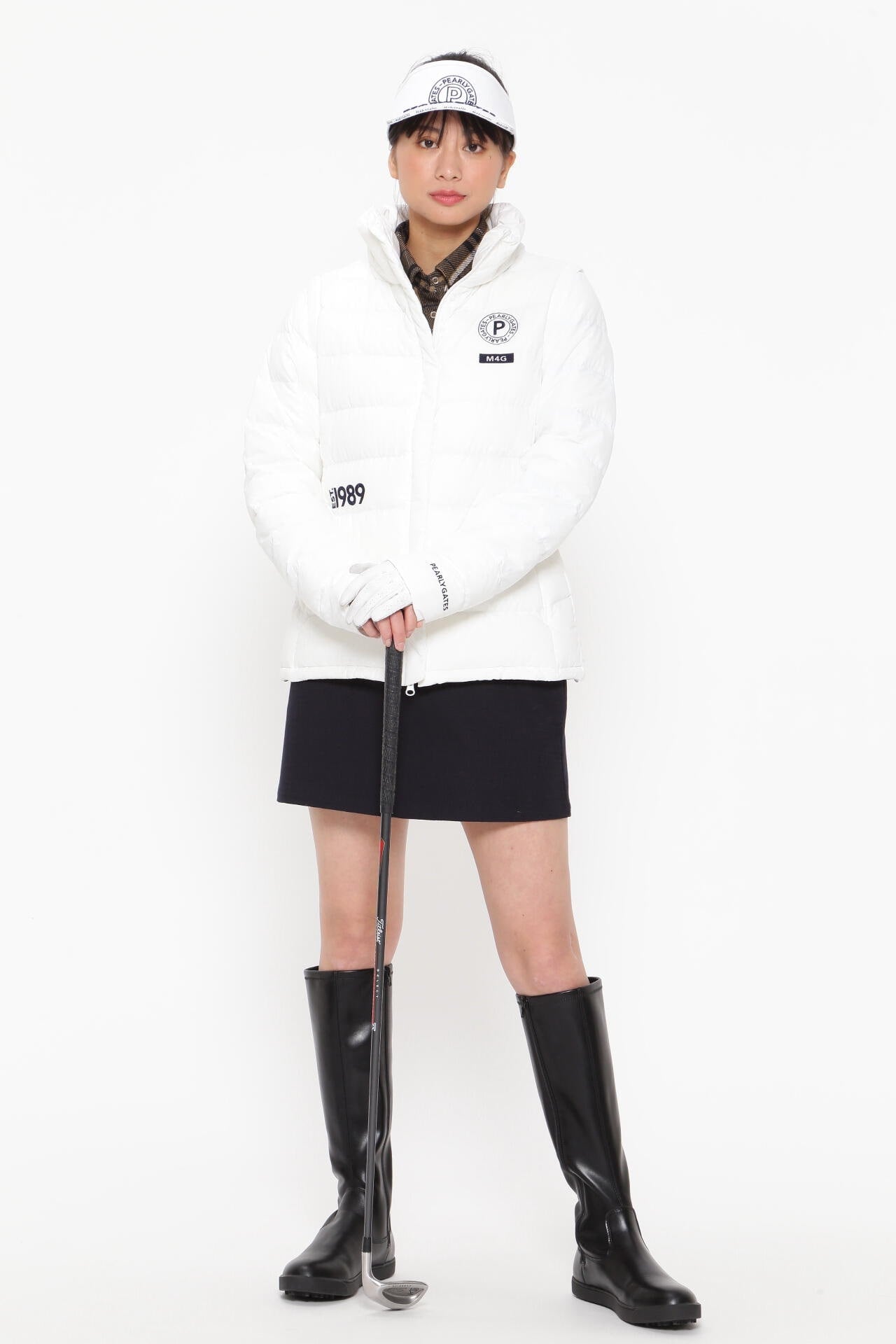 Wジャガード 長袖カットソープルオーバー ＜CHECKシリーズ＞ | PEARLY