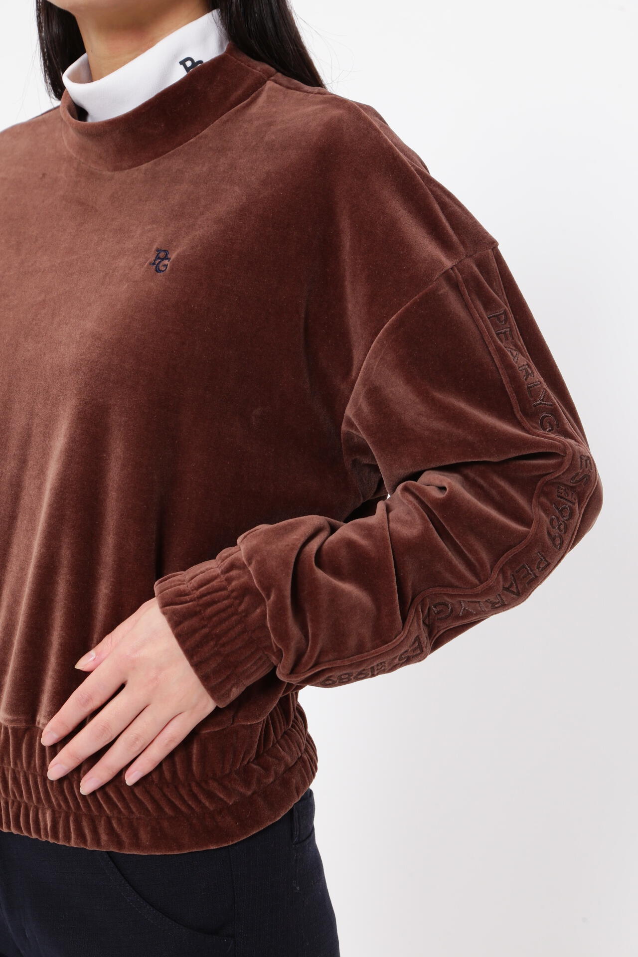 サマーベロア モックネックカットソー | PEARLY GATES（パーリーゲイツ