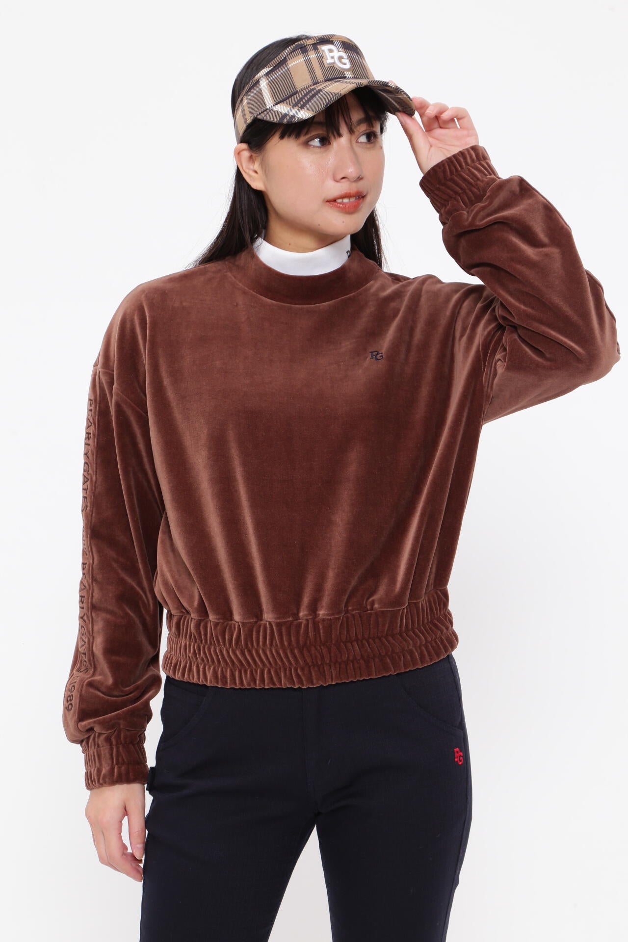 サマーベロア モックネックカットソー | PEARLY GATES（パーリーゲイツ