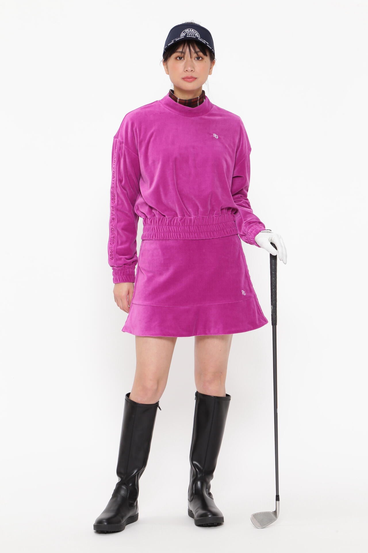 サマーベロア モックネックカットソー | PEARLY GATES（パーリーゲイツ